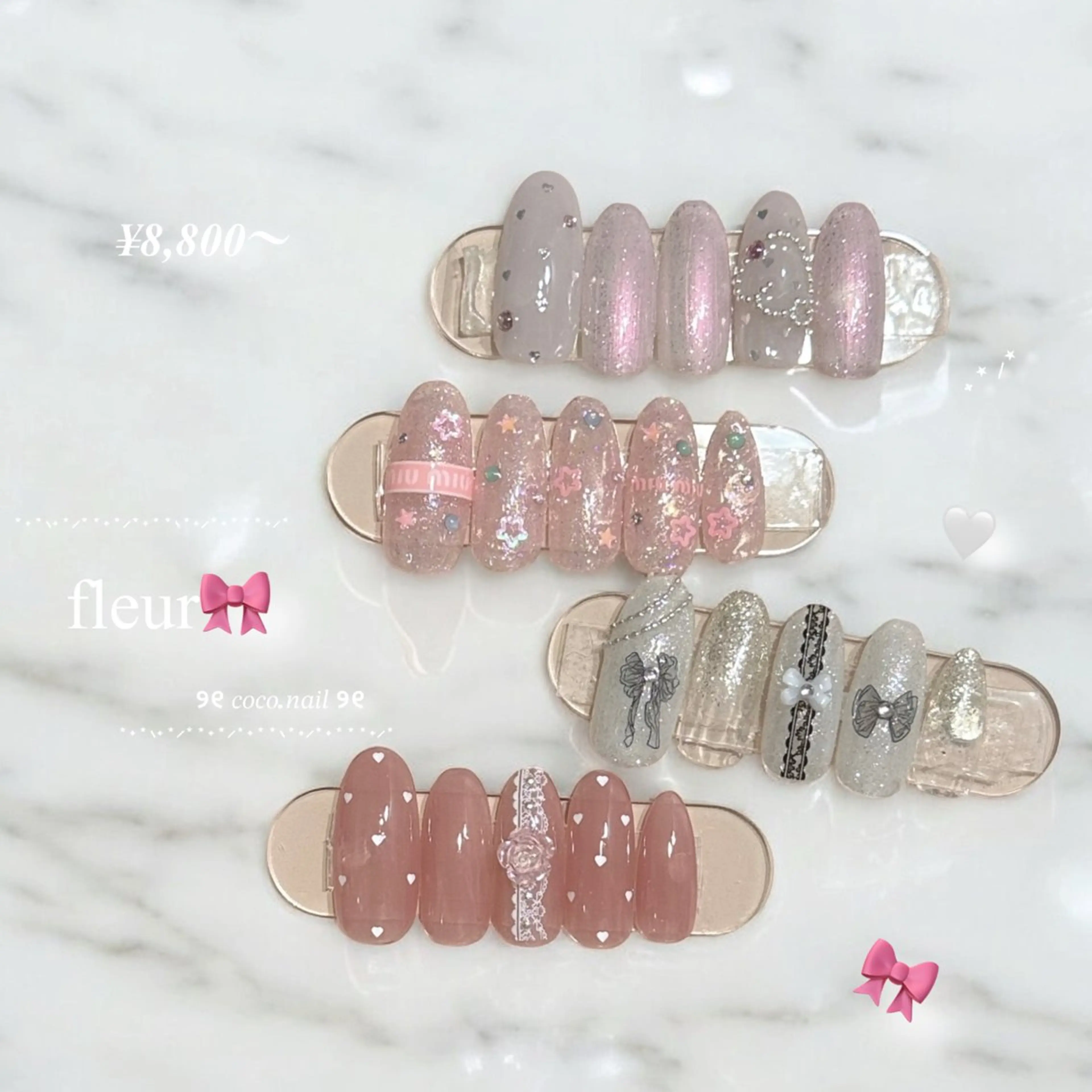 ネイル ハンドネイル lili.nail y2k/長さ出しのネイルデザイン