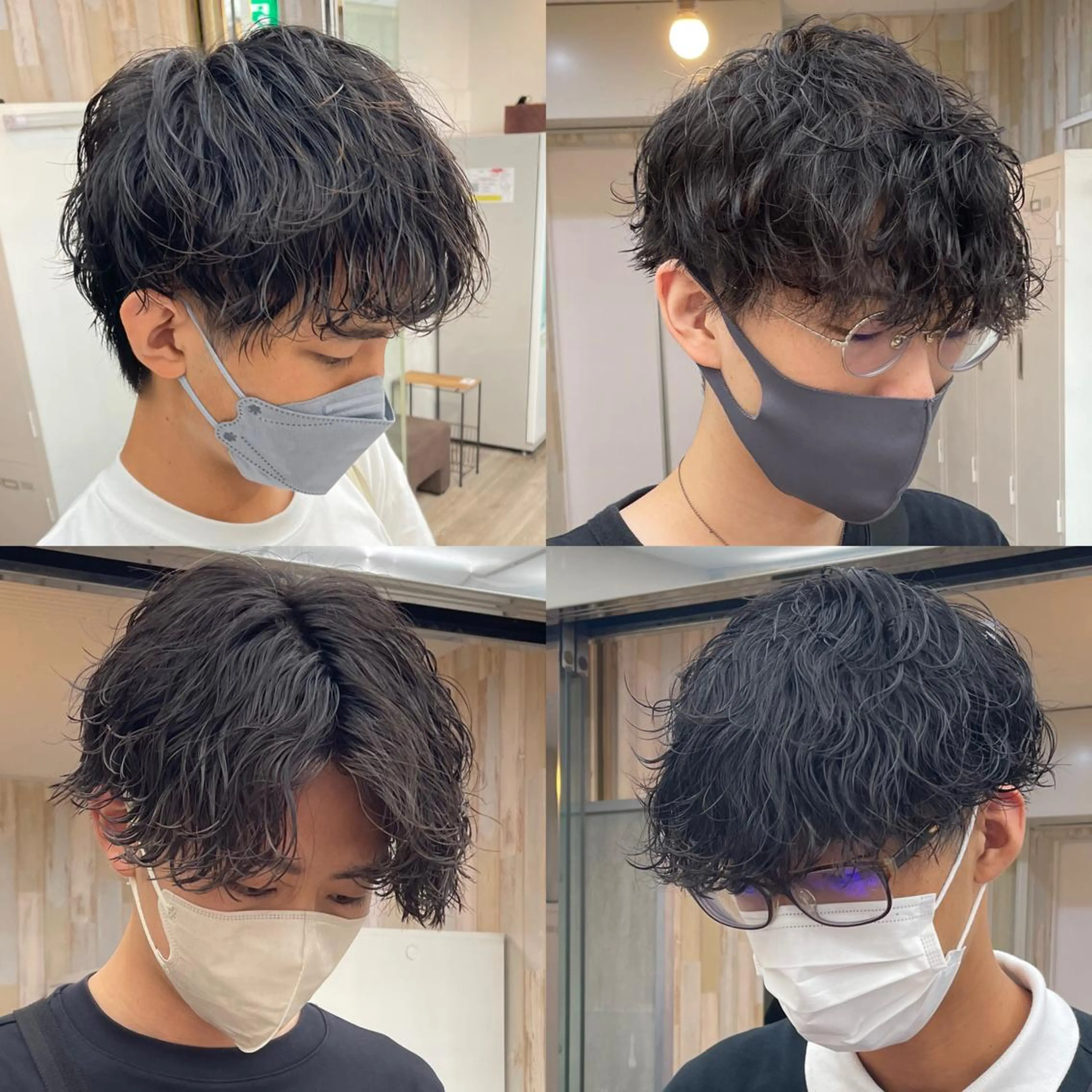 パーマ メンズ カット パーマ HIKARU副店長/ ✨️髪質改善のヘアスタイル