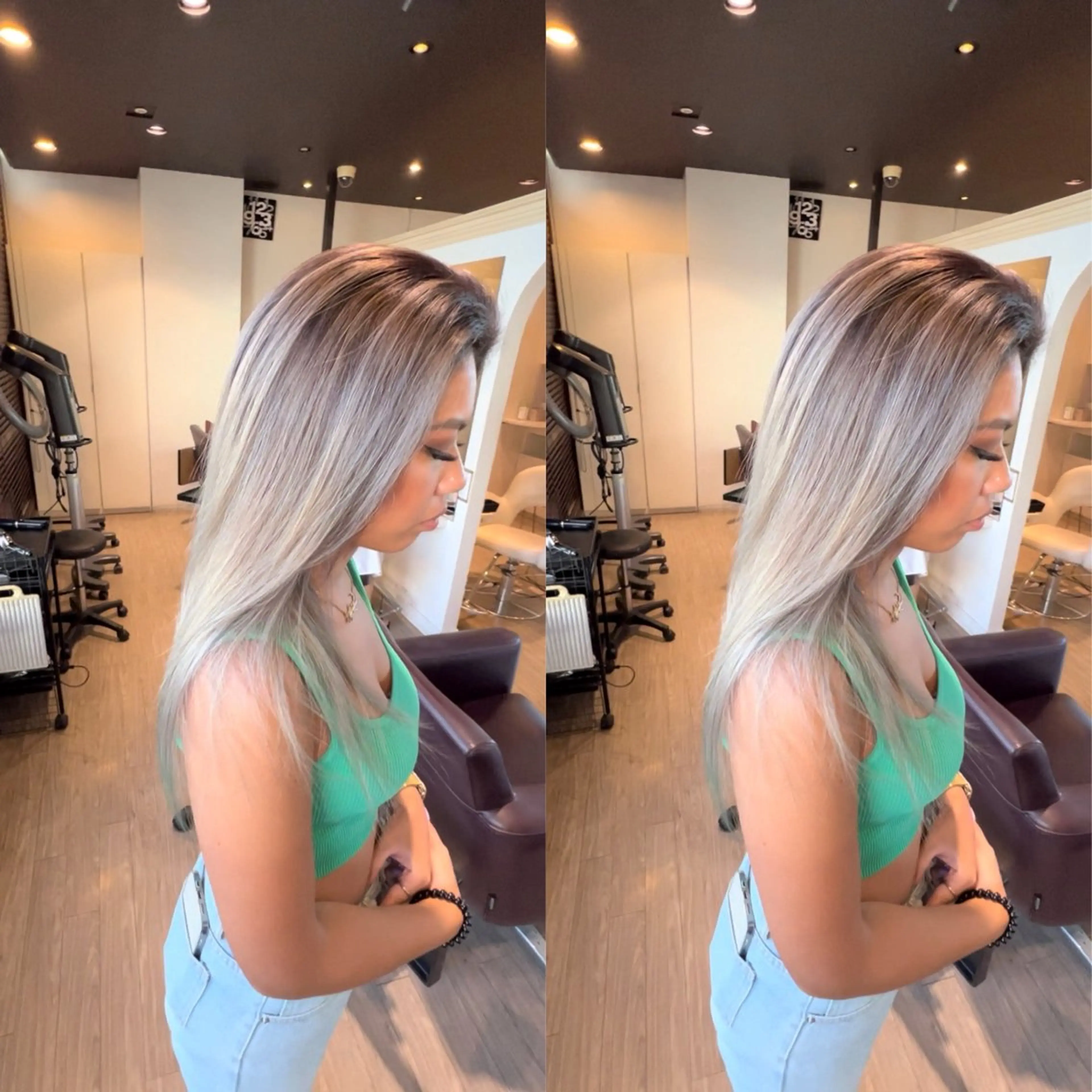 ロング カラー エクステ hair &eye LAWE.店長のヘアスタイル