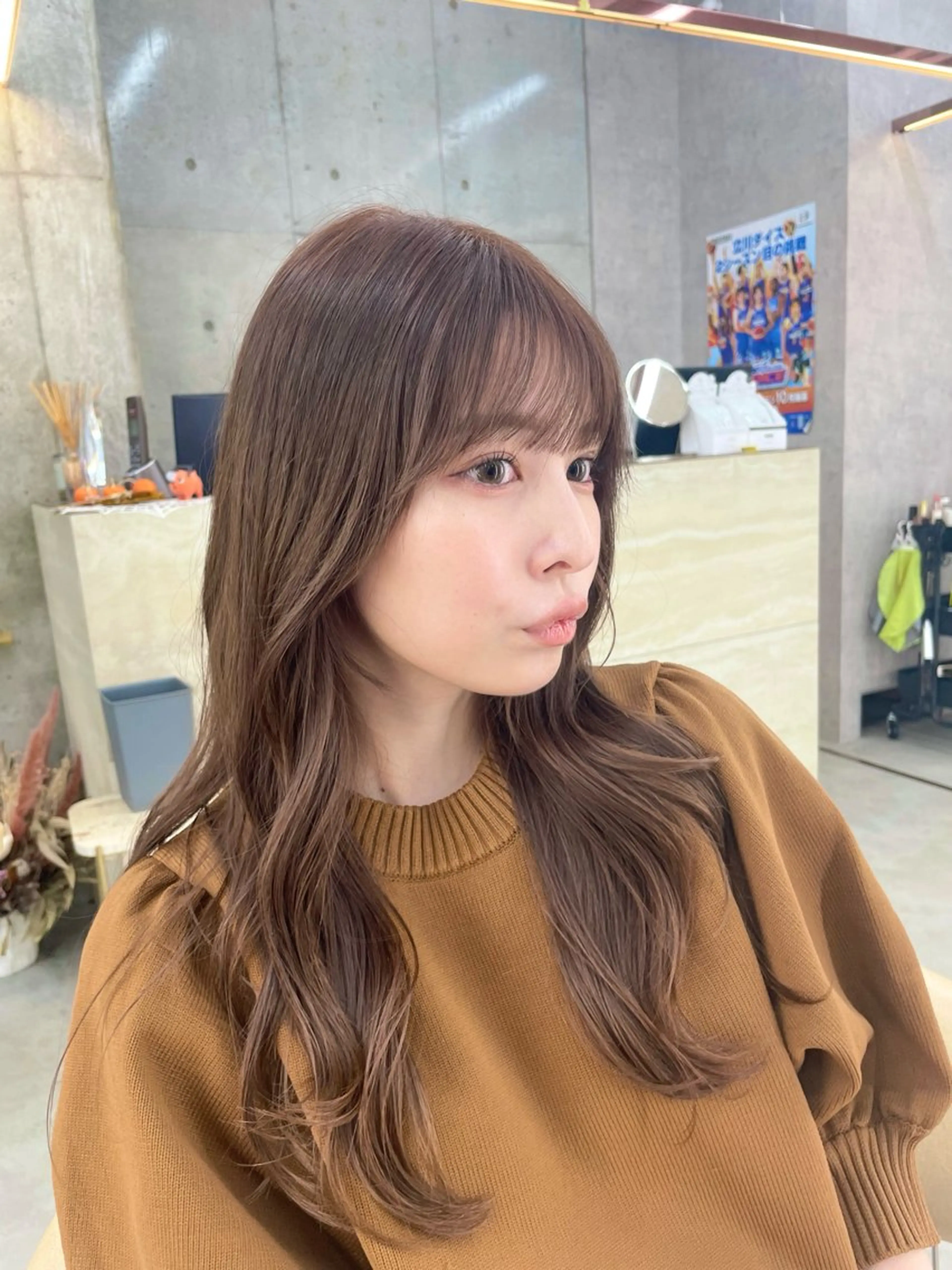 ロング カラー カット ヘアカラー トリートメント 韓国ヘア🇰🇷 レイヤー/芝春樹のヘアスタイル