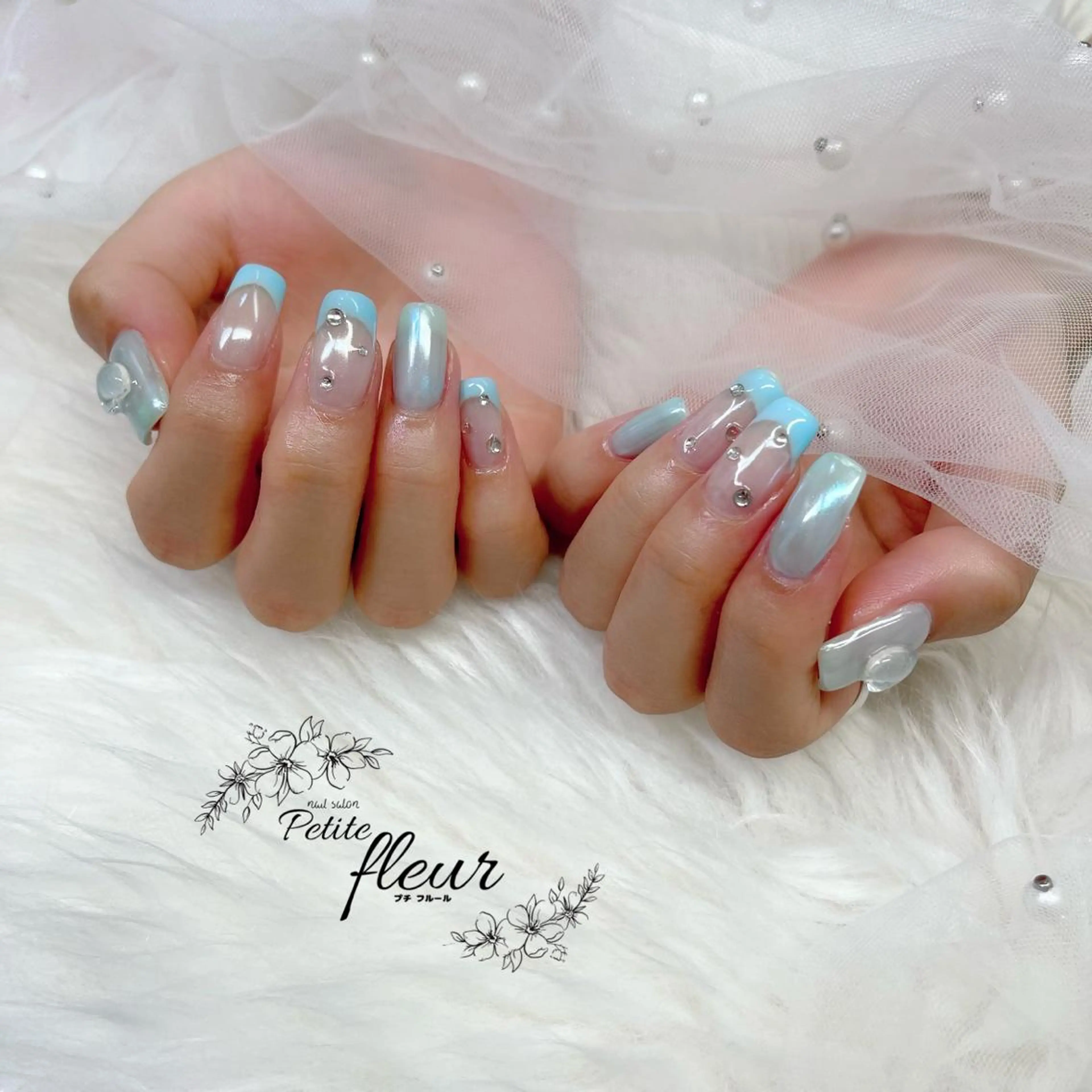 ネイル 持ち込み ❁⃘*。Petite fleur❁⃘*りさのネイルデザイン