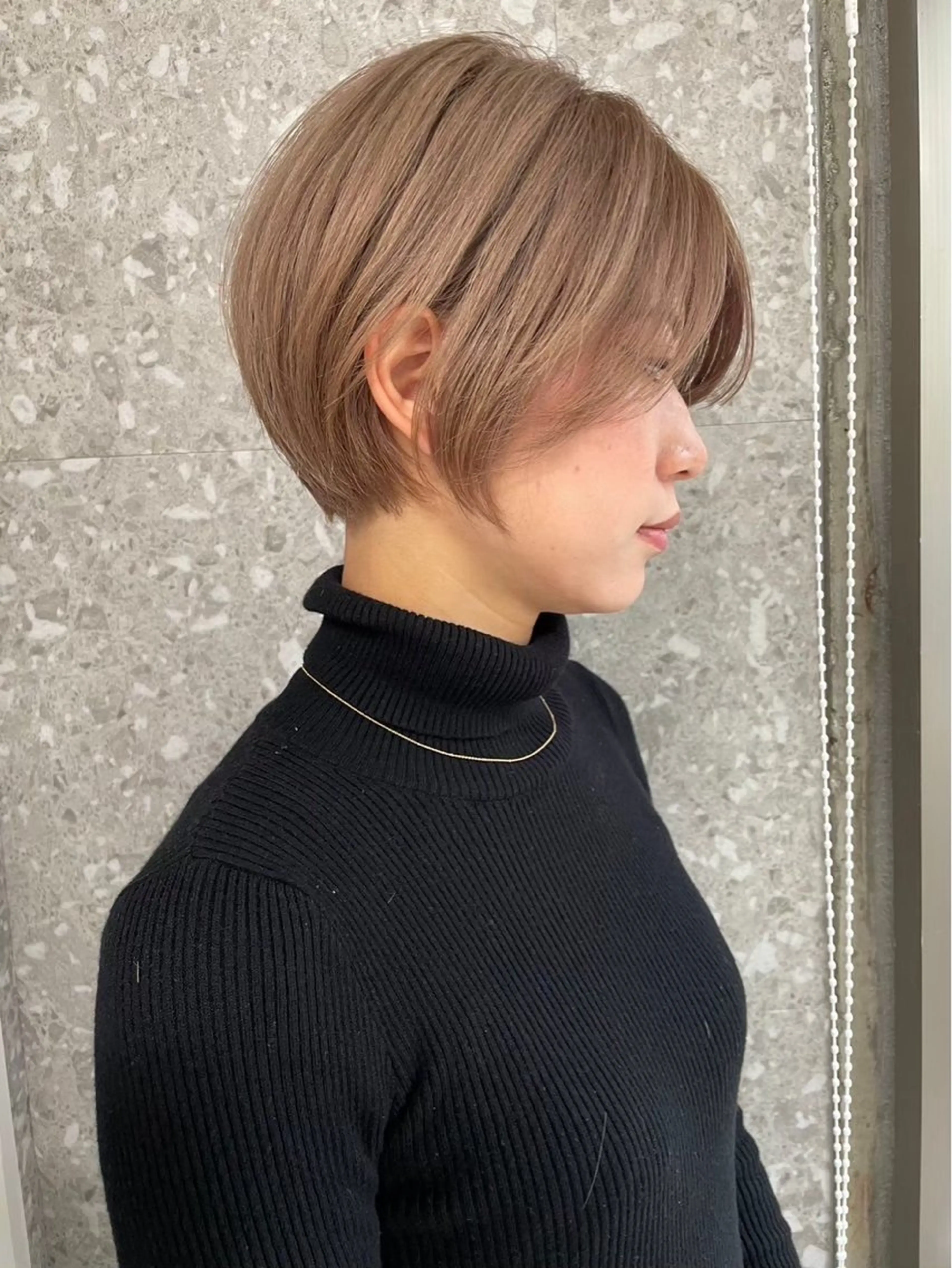 ショート 丸みショート ショートヘア ハイライト🌟/ ボブ/豊田のヘアスタイル