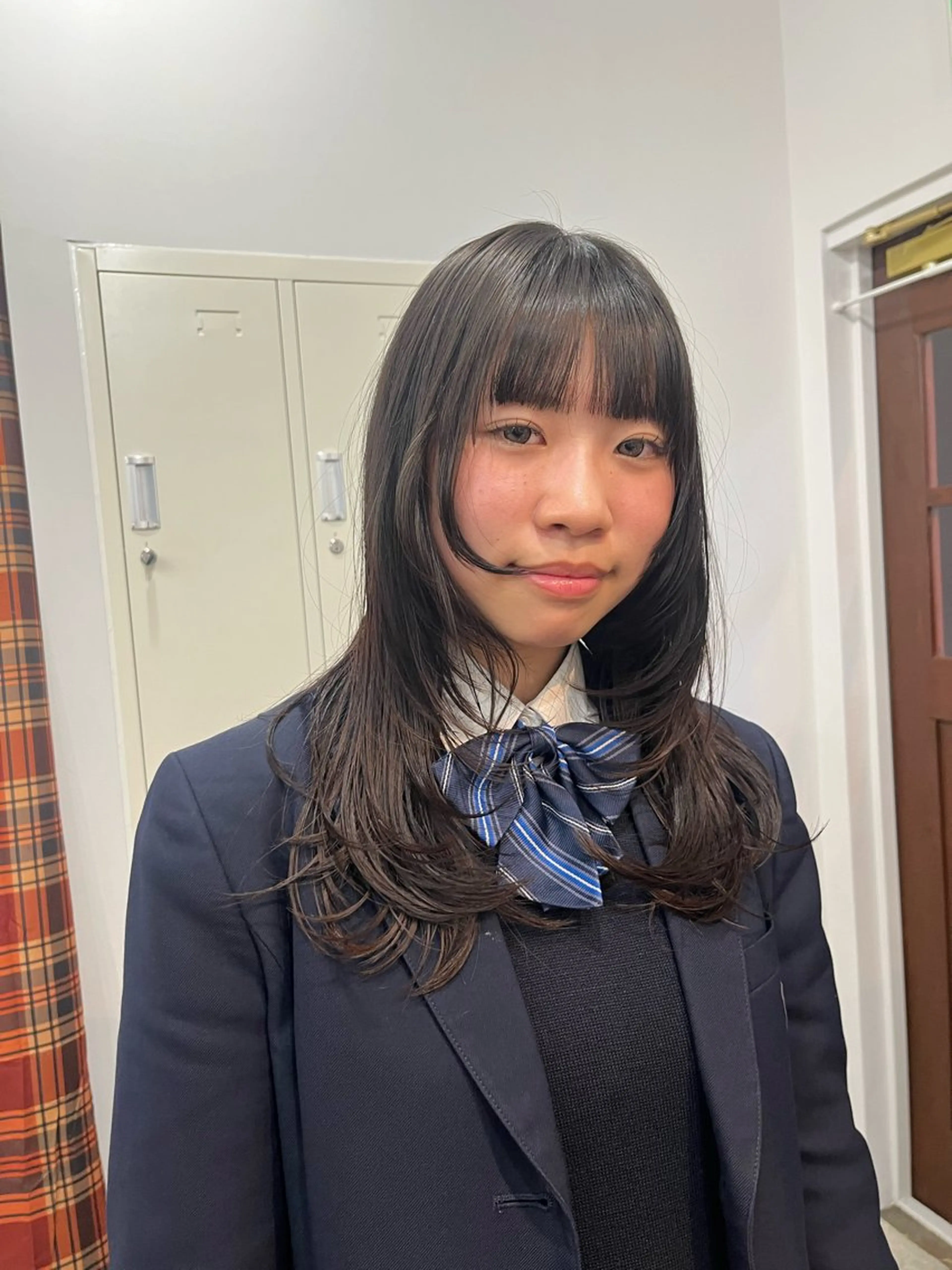 セミロング カット Sanaダブルカラー ✨️パルコ徒歩1分のヘアスタイル