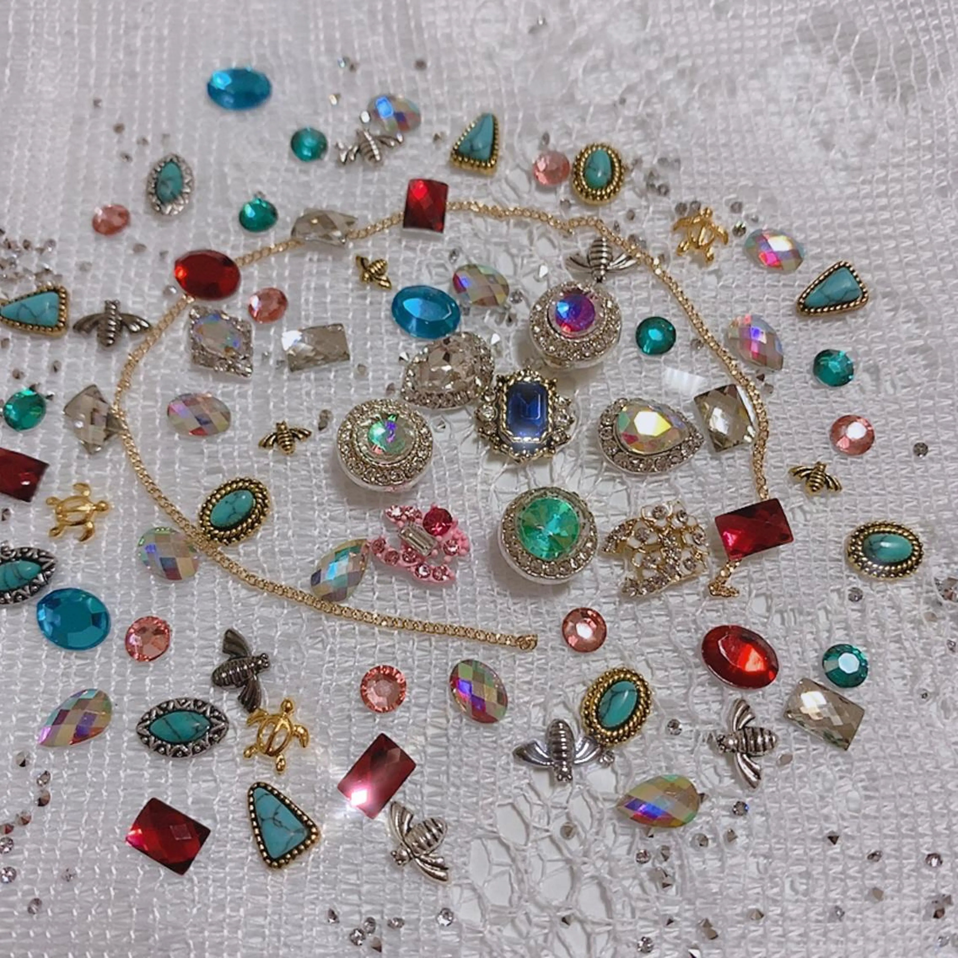 ネイル ストーンネイル ベテランネイル cnc nailのネイルデザイン