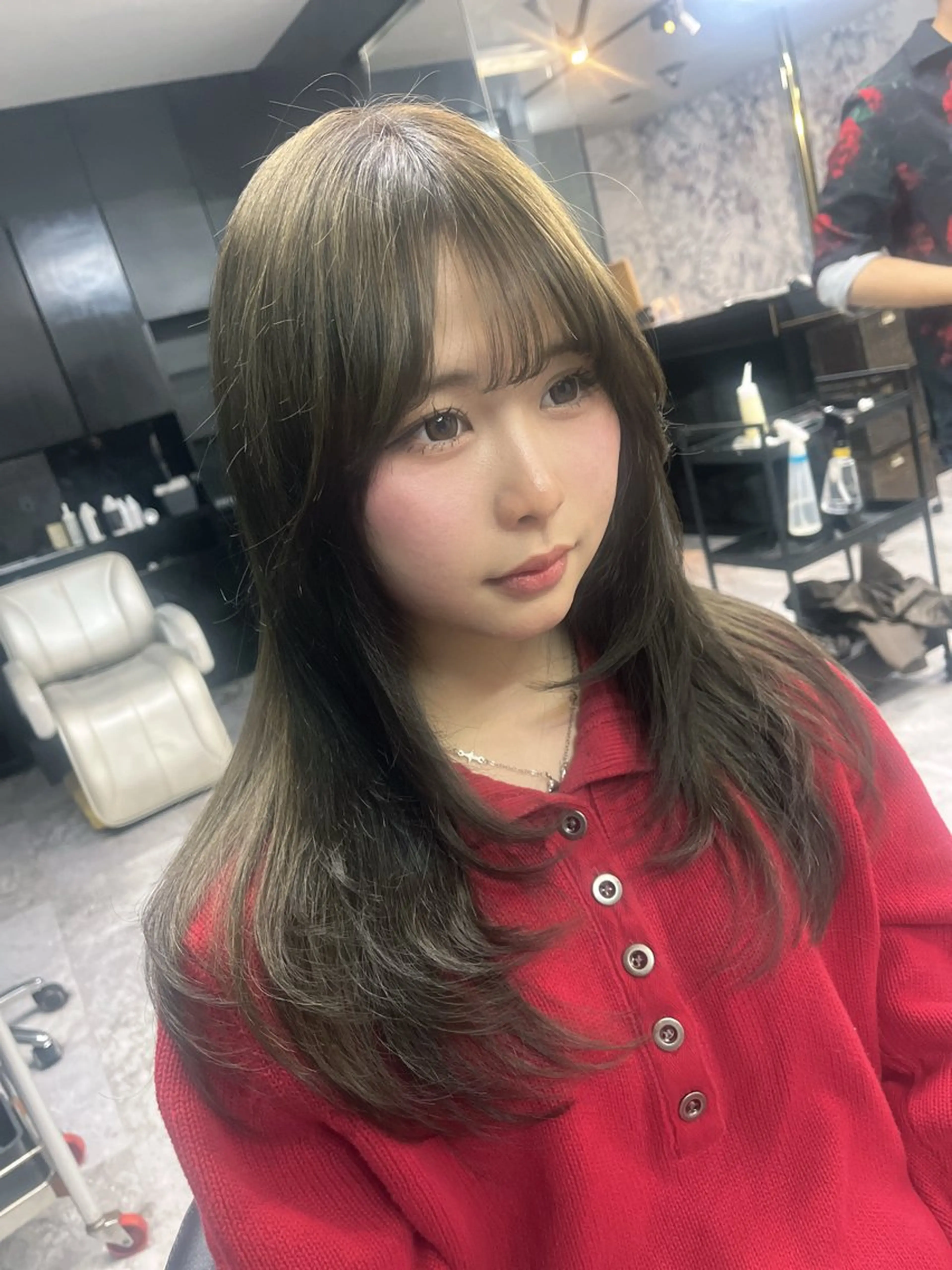 ロング レイヤーカット 飯富 信二のヘアスタイル