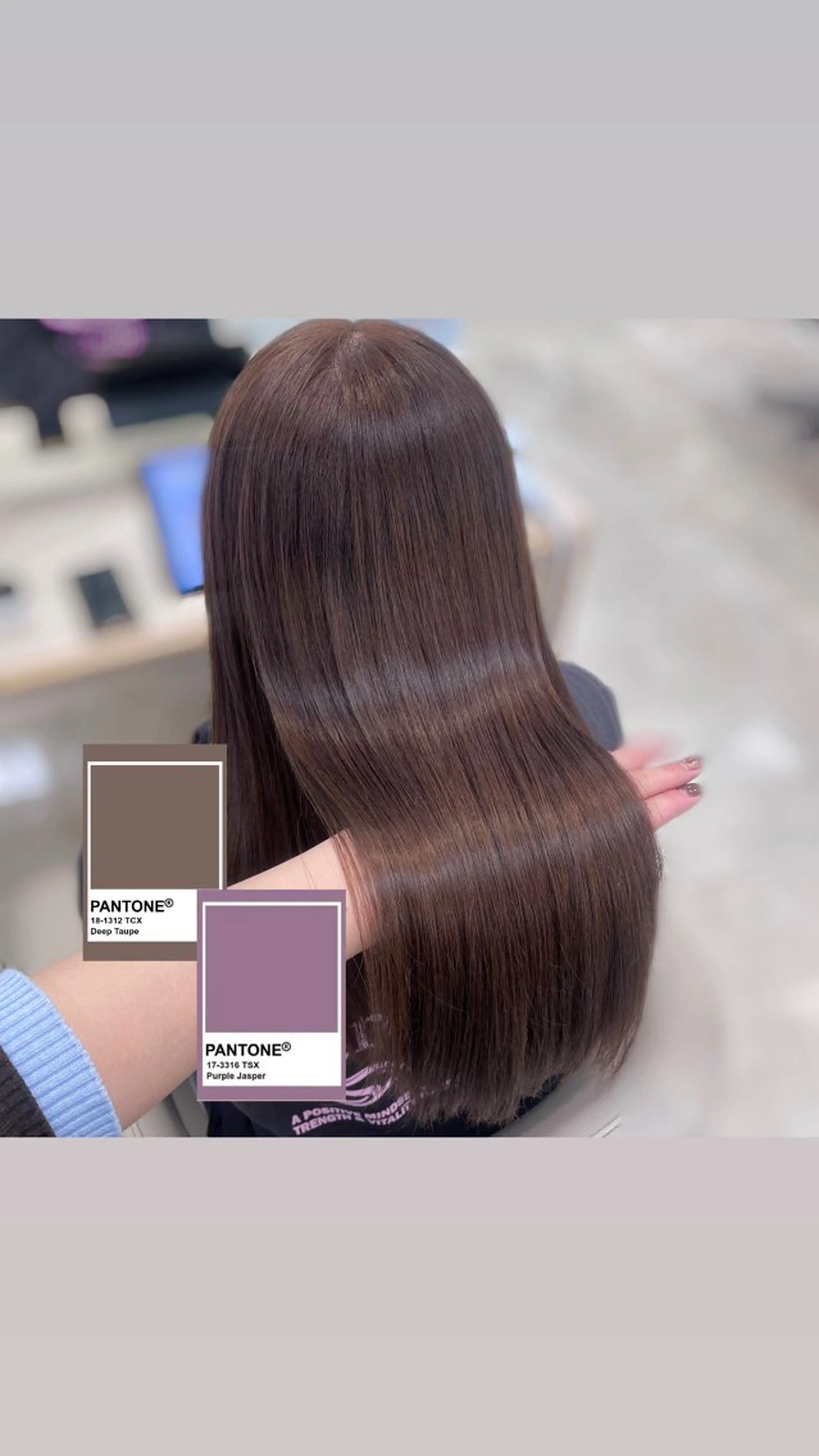 ロング カラー ヘアカラー トリートメント ラベンダー🍇べー ジュ/透明感/AOのヘアスタイル