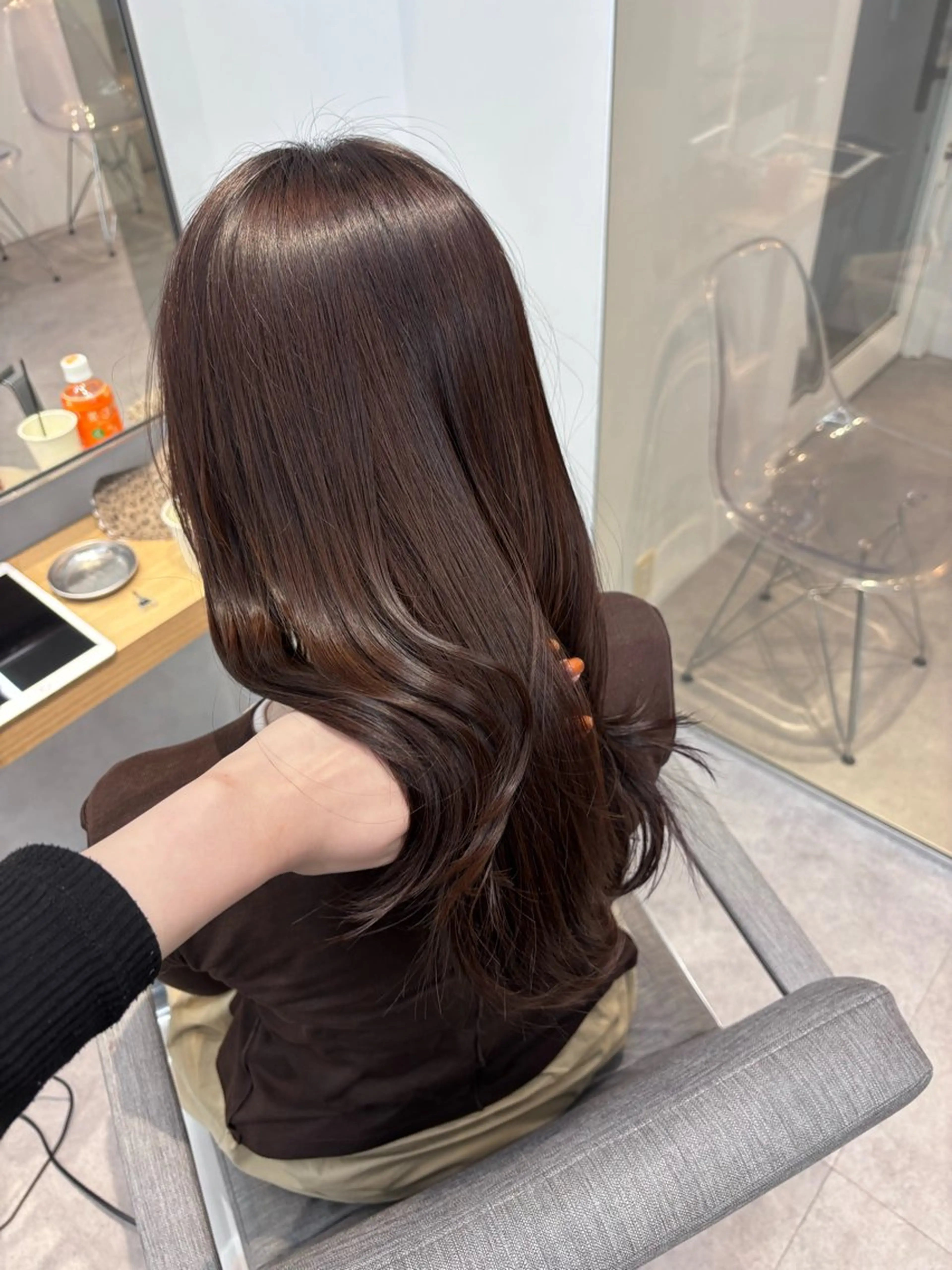 ロング ケアカラー カット ヘアカラー 透明感/韓国ヘア/ miyu 🎀のヘアスタイル