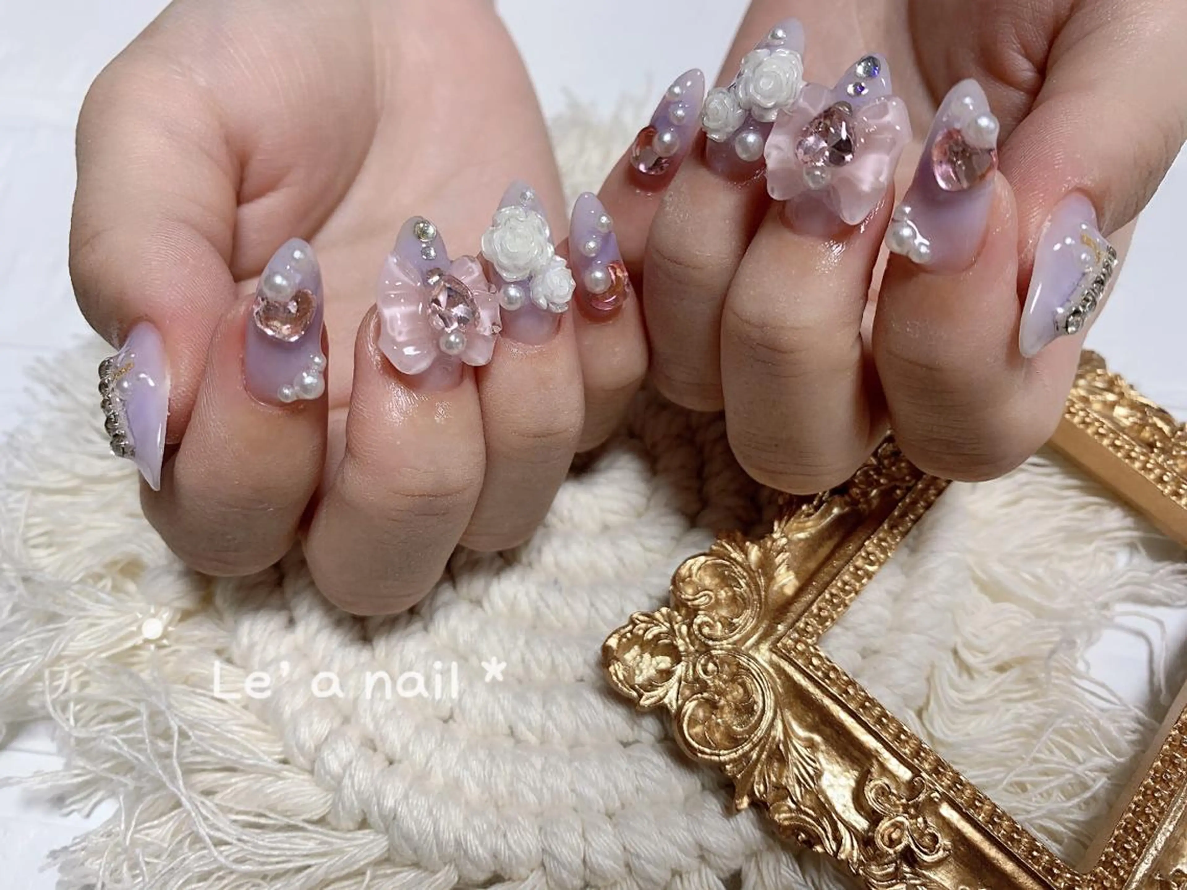 ショート カラー ネイル Le’a NailSalonのネイルデザイン