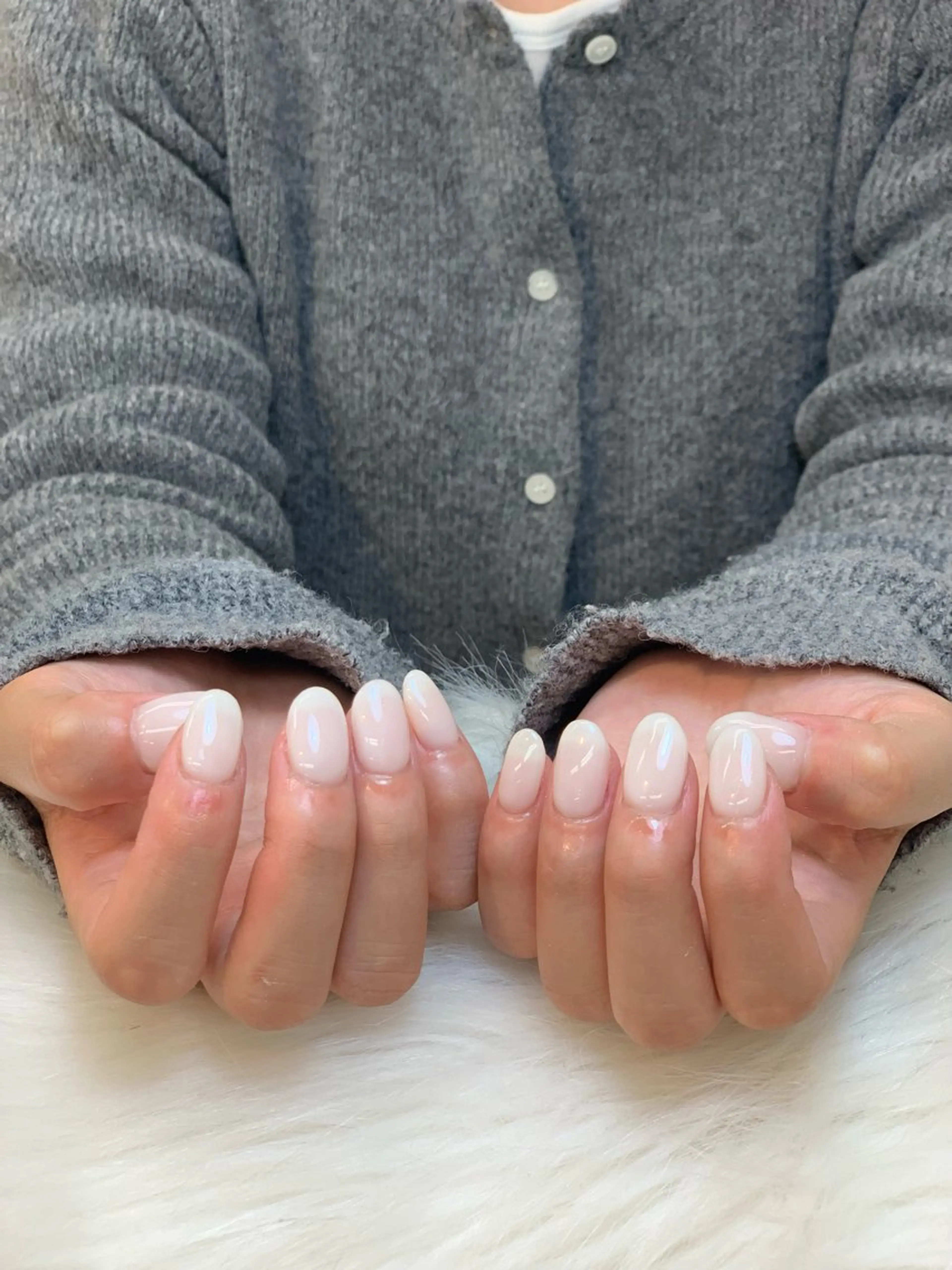 ネイル アートネイル 長さ出し ジェルネイル マグネットネイル ニュアンスネイル ハンドネイル Cloudy Chan Nailのネイルデザイン