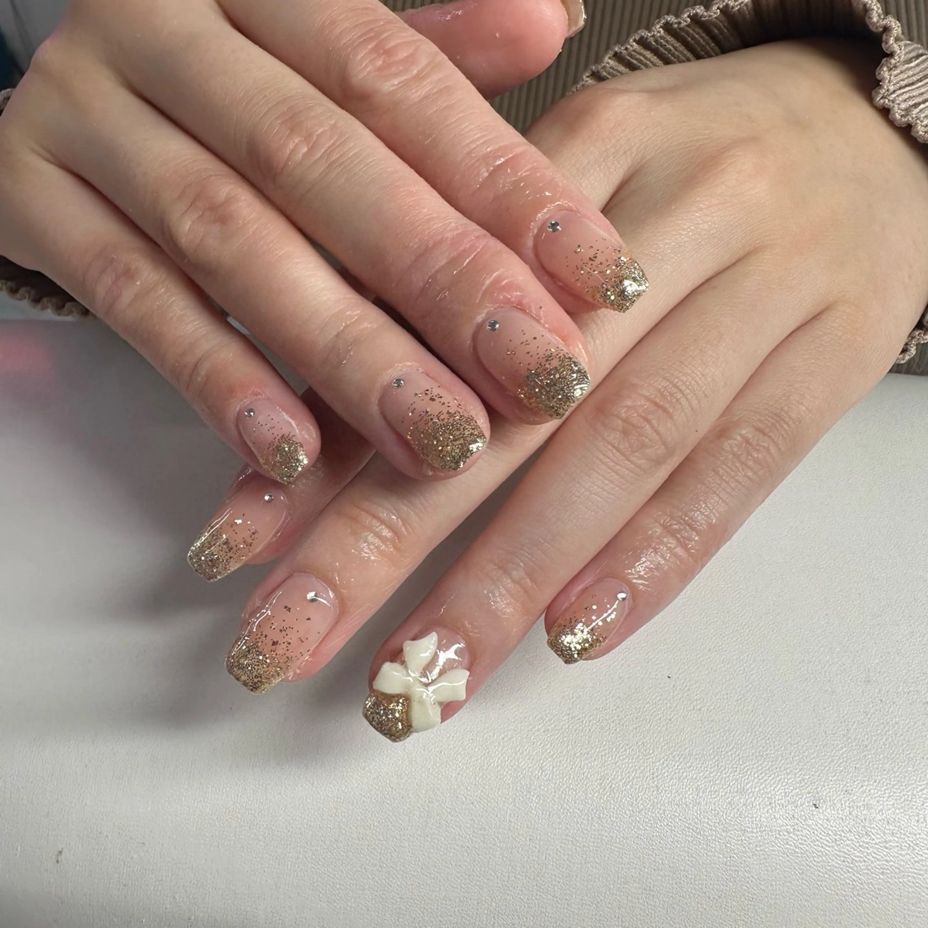 ネイル ラメ(グリッター) ラメグラデーション ハンドネイル WOLTOKYO渋谷 yunaのネイルデザイン