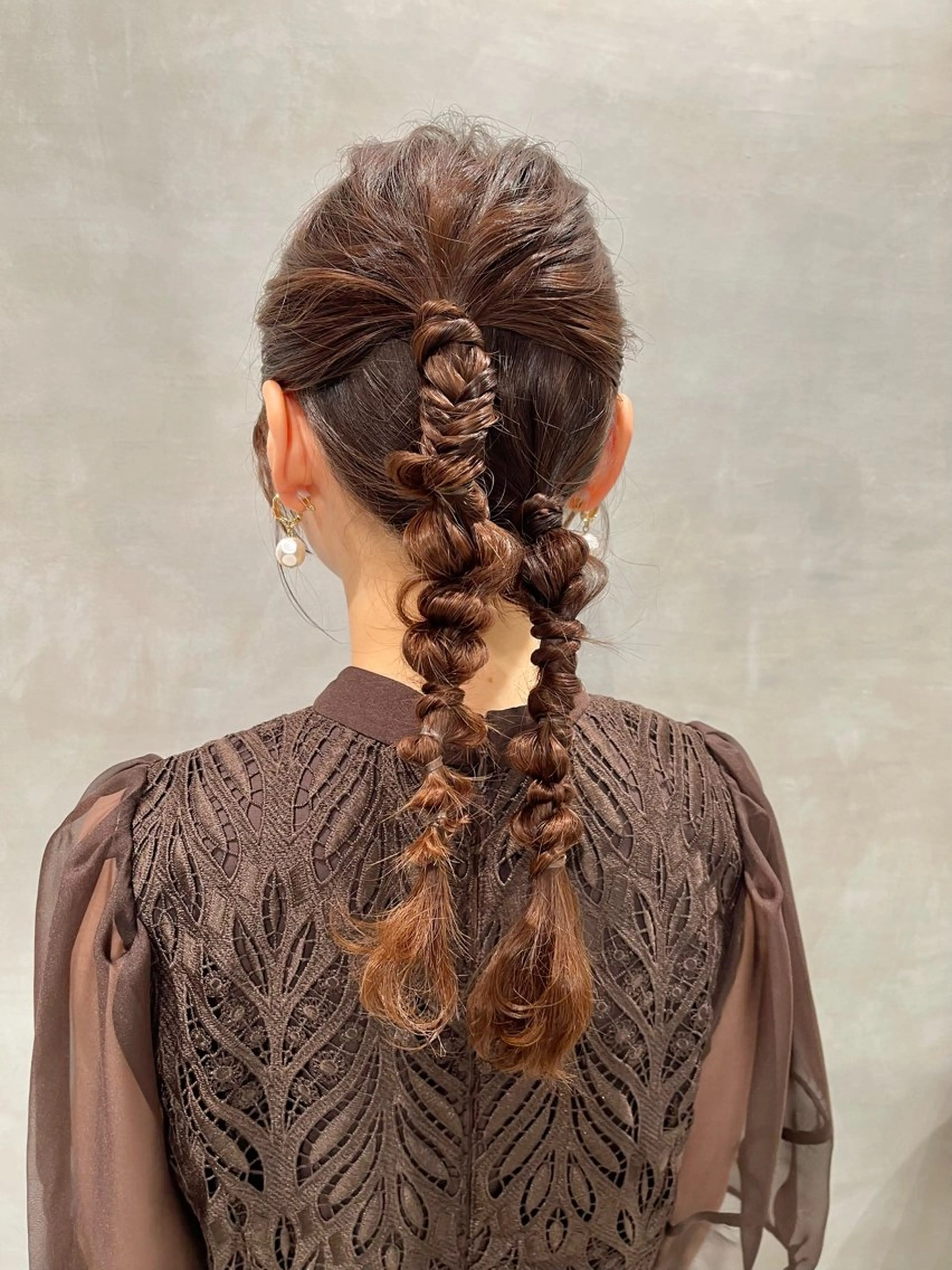 ヘアアレンジ ポニーテール 結婚式・ブライダル 卒業式のヘアスタイル ヘアセット charm《銀座》 ヘアセット/縮毛矯正のヘアスタイル