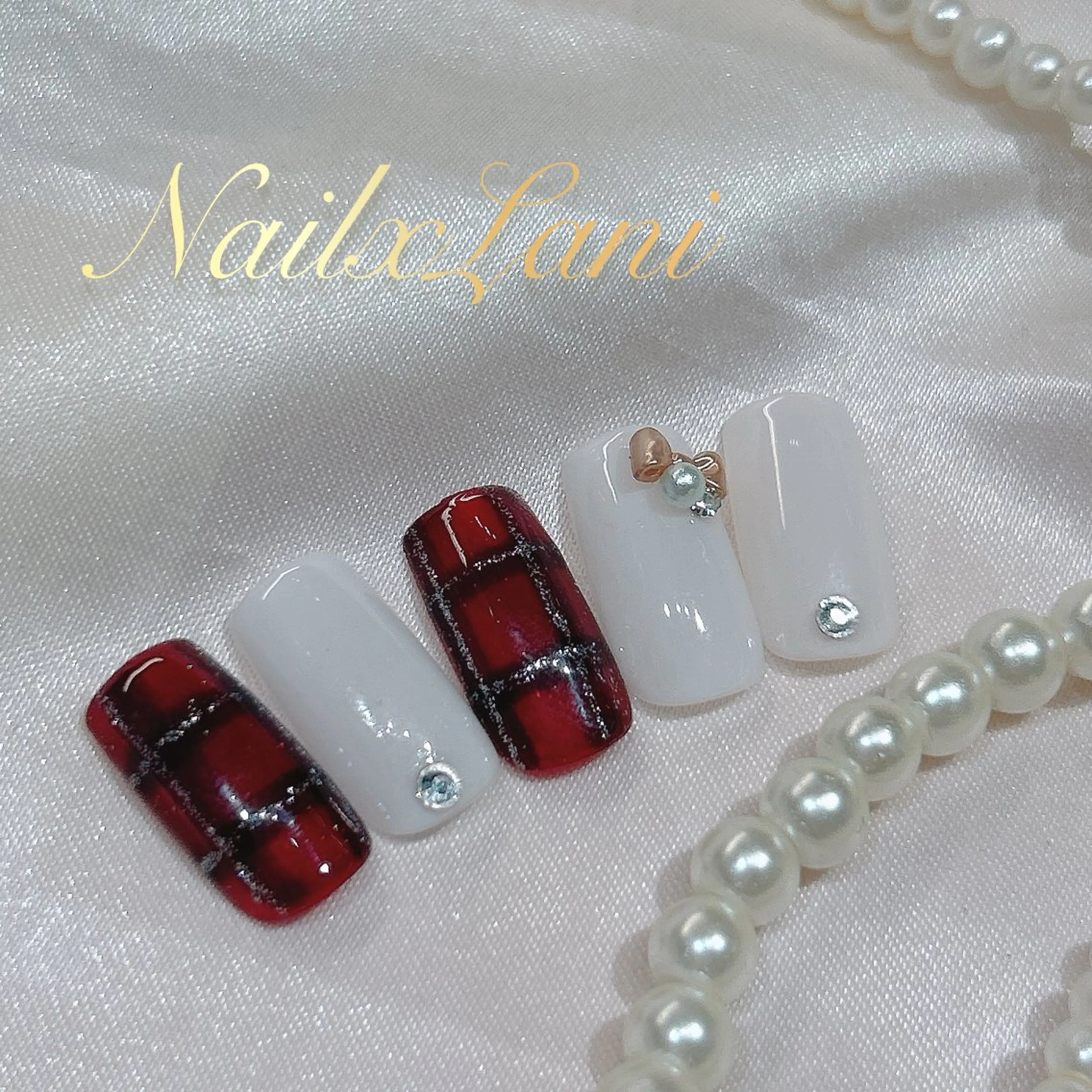 ネイル フットネイル ジェルネイル マグネットネイル パラジェル 冬ネイル Nail×Lani 深爪矯正対応◎のネイルデザイン