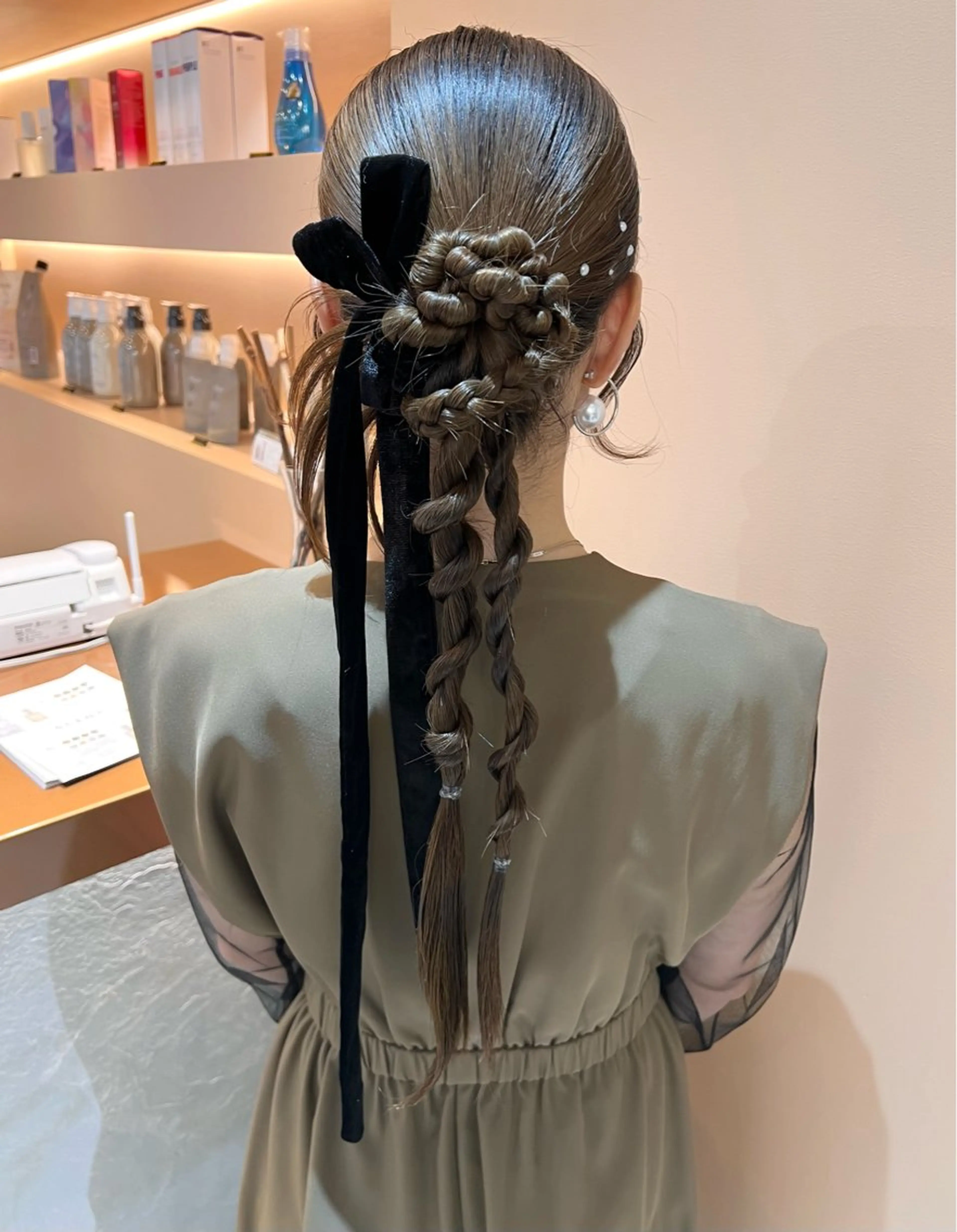 ロング カラー ヘアアレンジ ✨カチモリ✨レイヤー 韓国ヘア🇰🇷ゆいのヘアスタイル