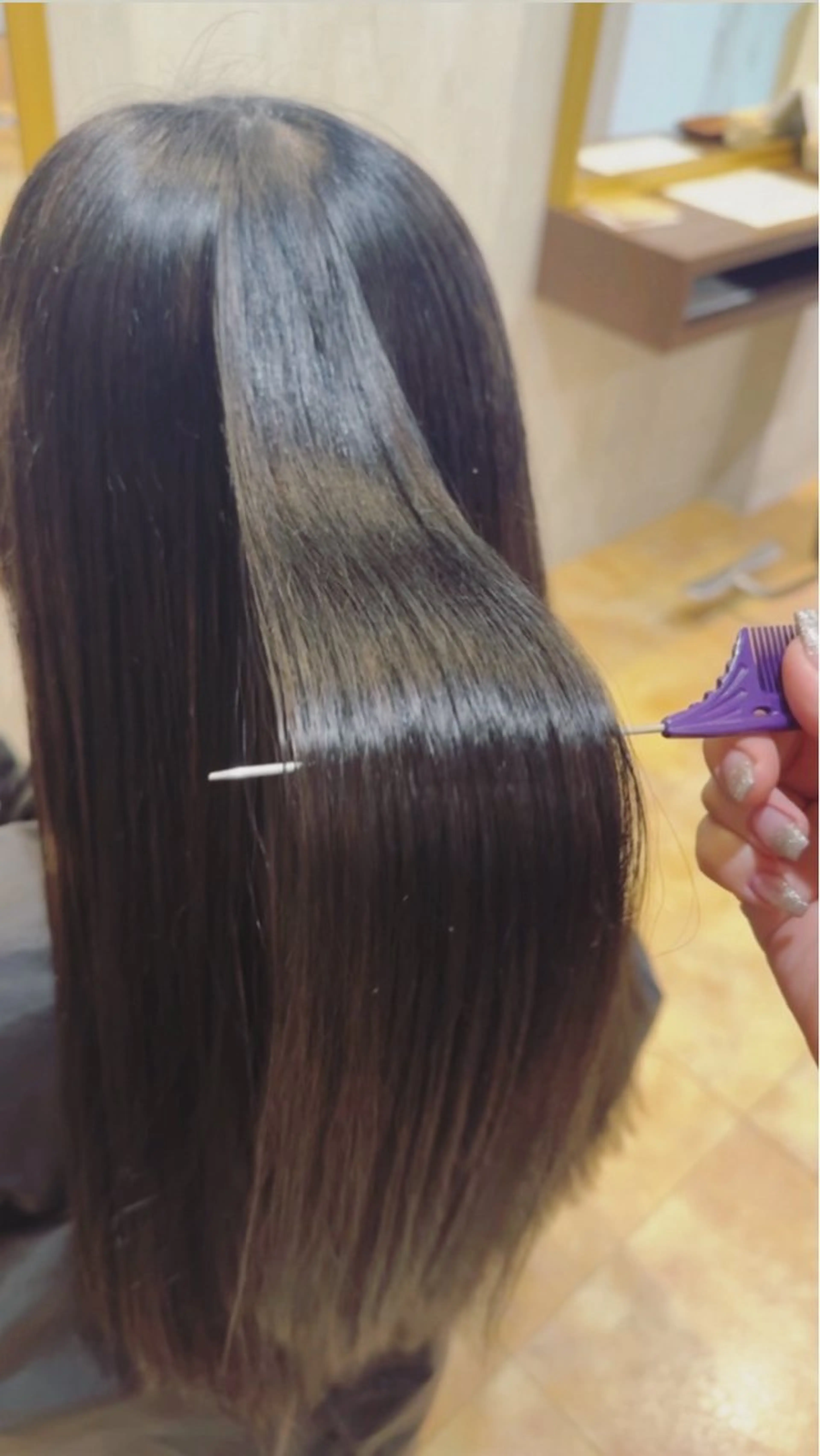 セミロング トリートメント トリートメント 美優🐩/透明感/ ブリーチ/栄のヘアスタイル