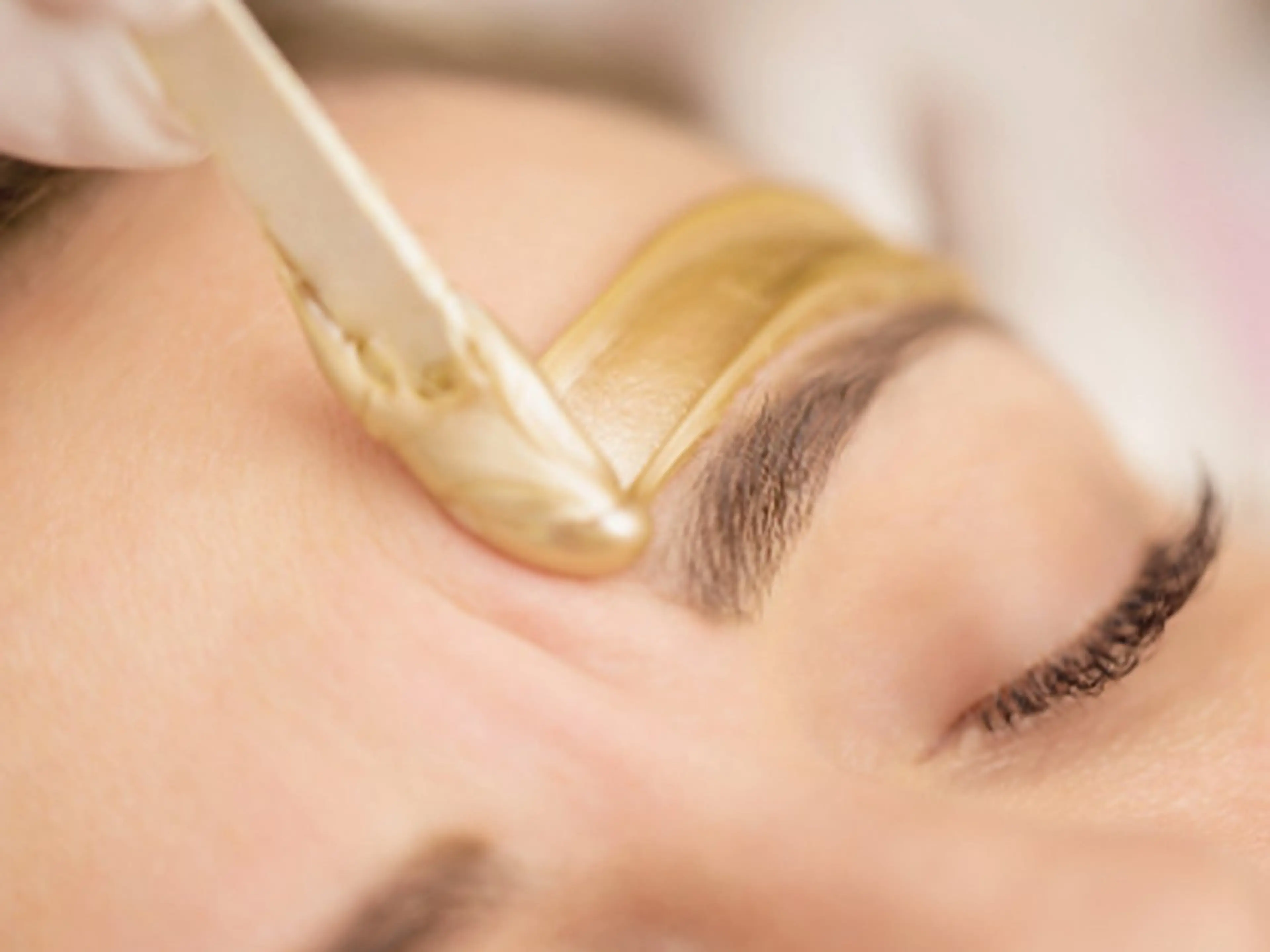 部分フェイスワックス（2箇所）の写真