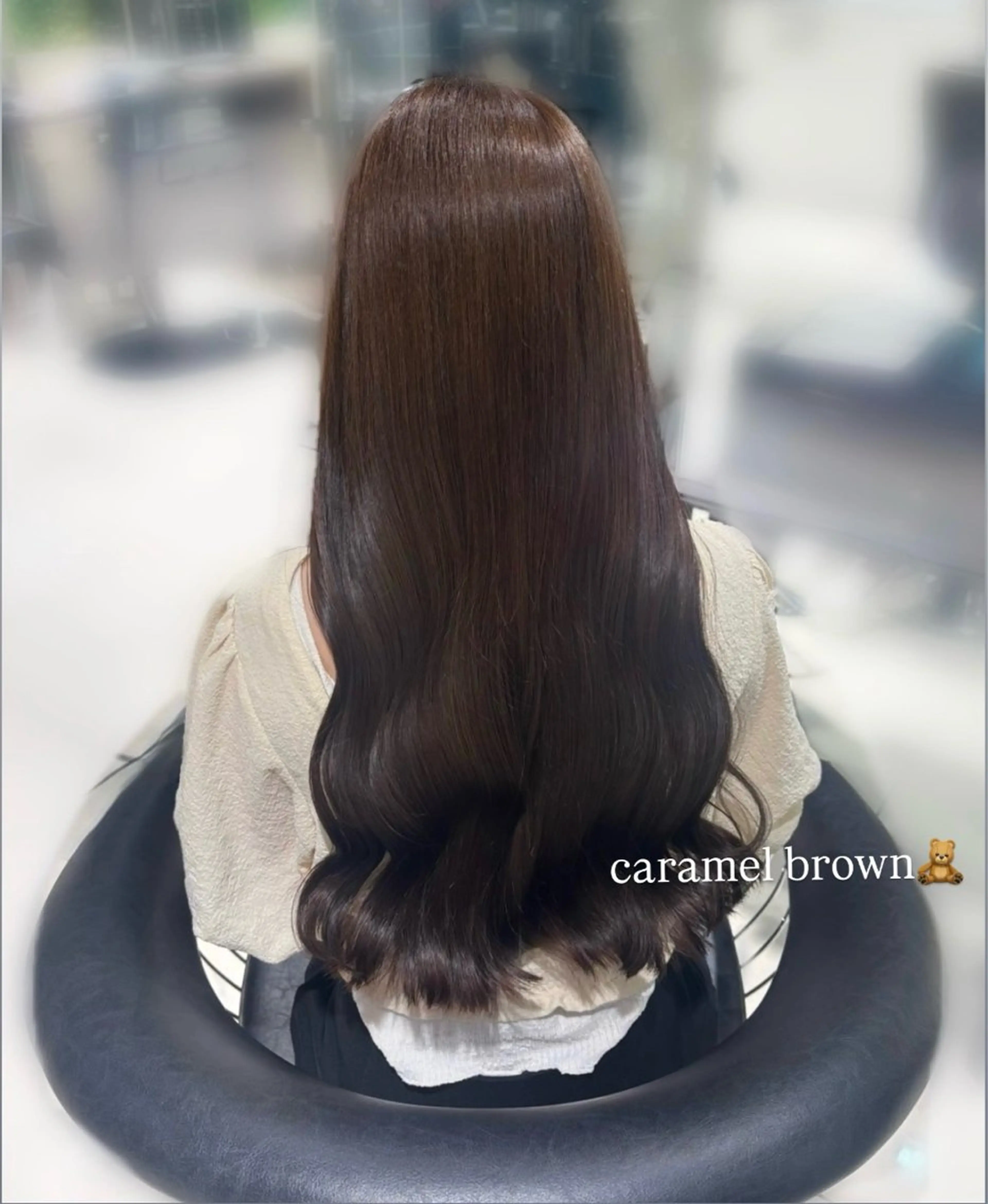 ロング カラー ヘアカラー つや髪ᰔᩚ暖色 カラーYui🩰のヘアスタイル