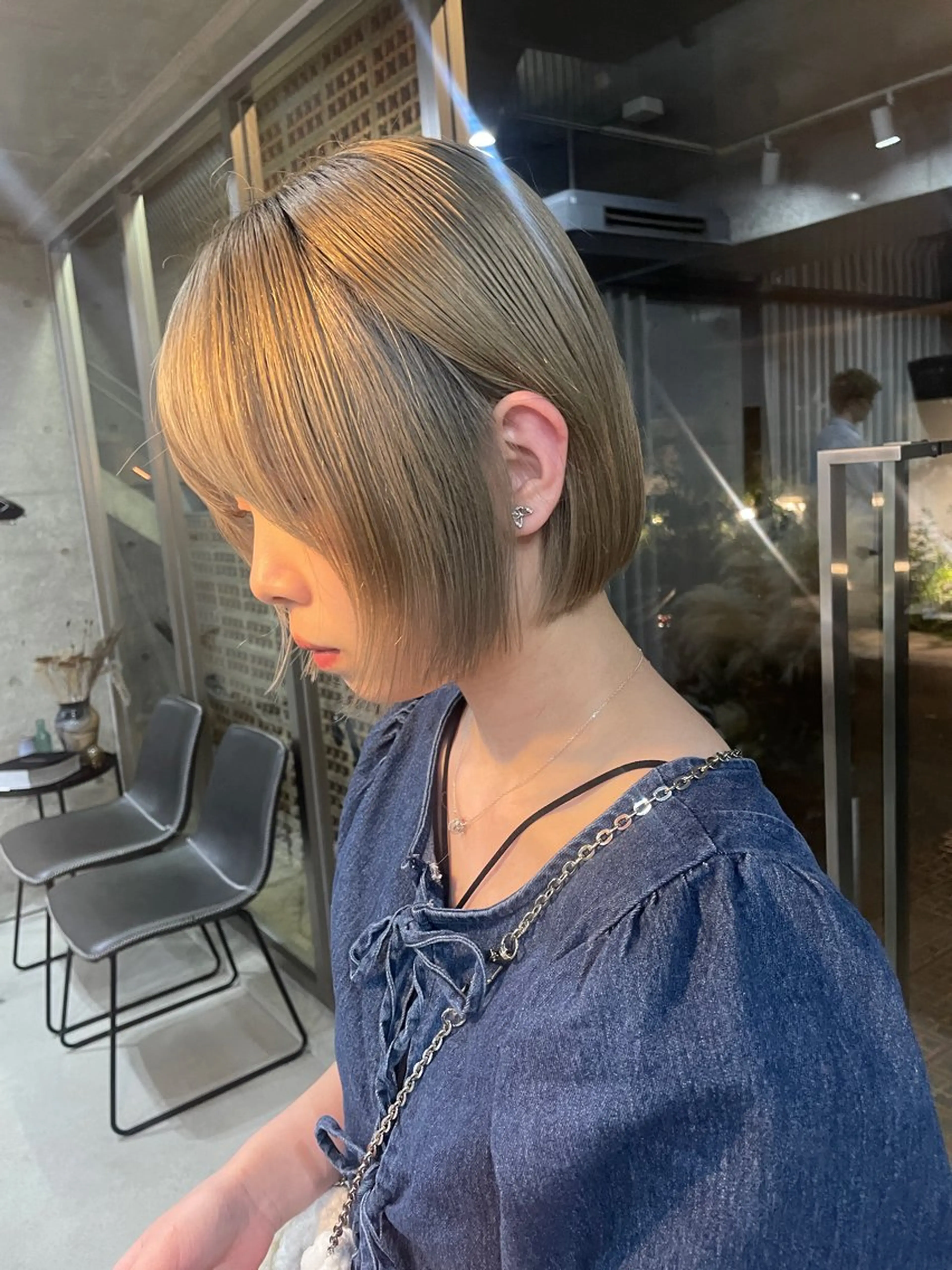 ミディアム カラー カット ヘアカラー トリートメント 表参道🌿赤み消し カラー/チナツのヘアスタイル