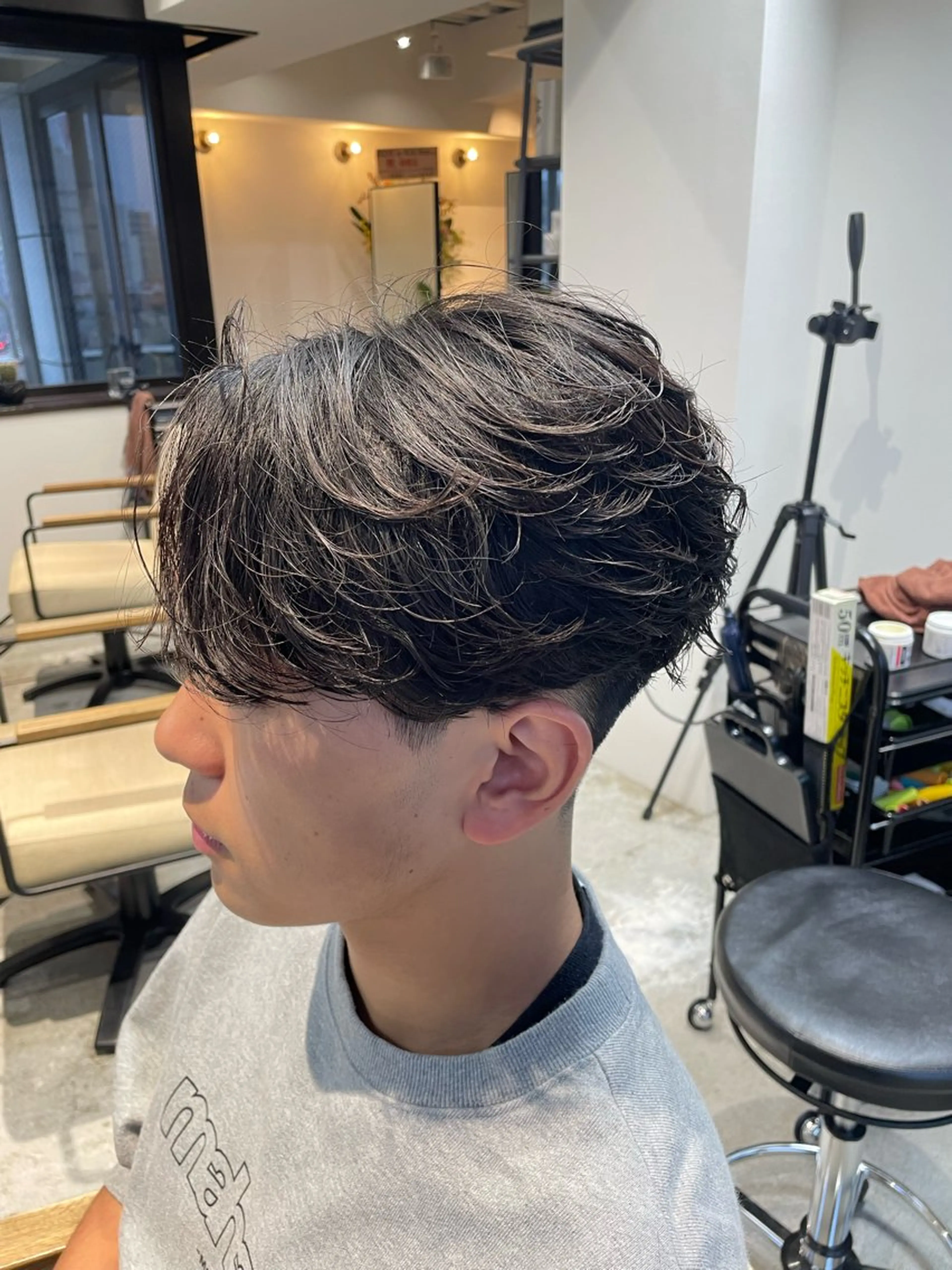 ショート カット パーマ メンズパーマ梅田 ・川副史晶のヘアスタイル