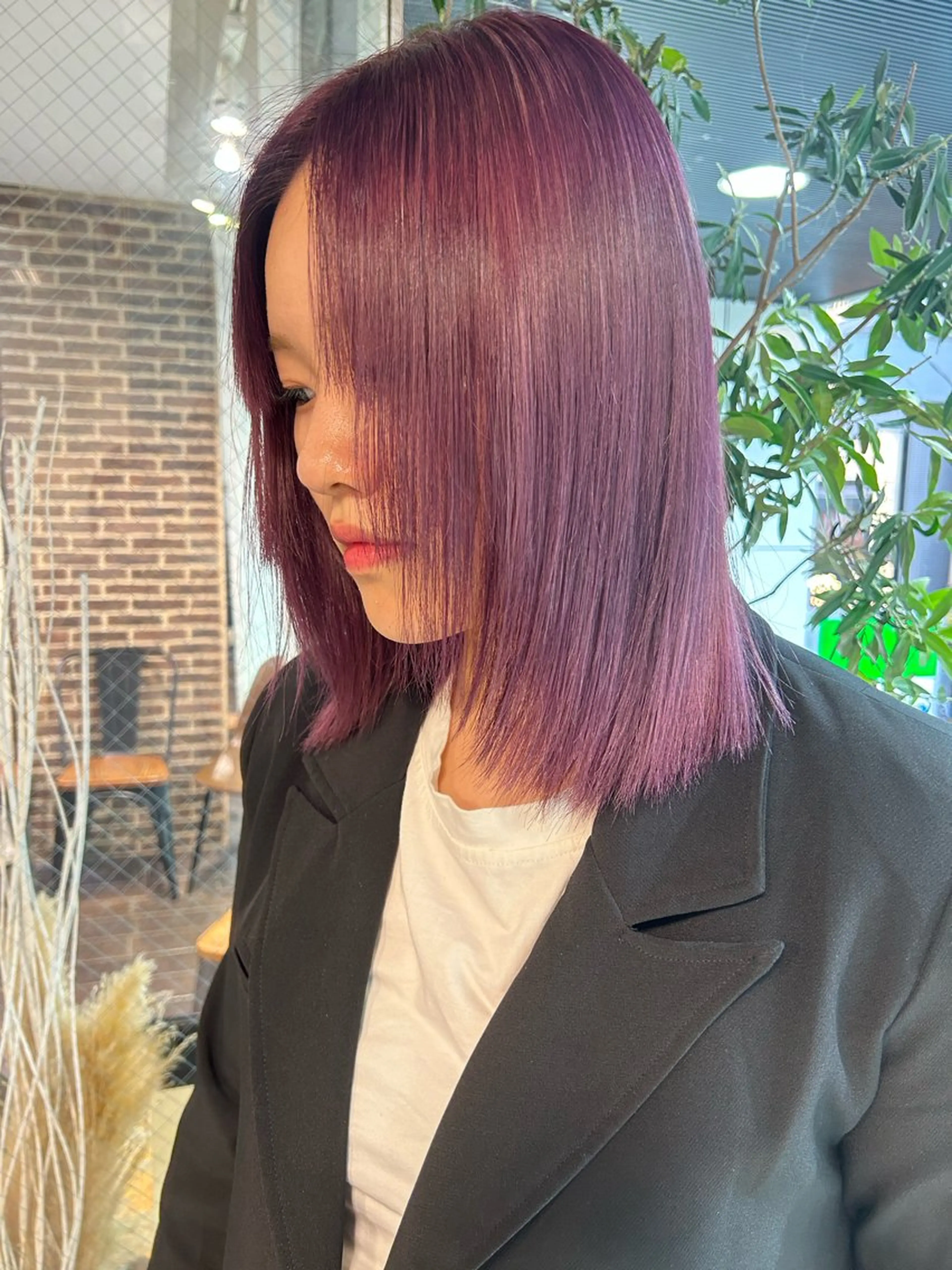 ミディアム 韓国風カラー 学生 髪質改善 韓国風ヘア トリートメント メンズスタイル Hitomi🐶のヘアスタイル