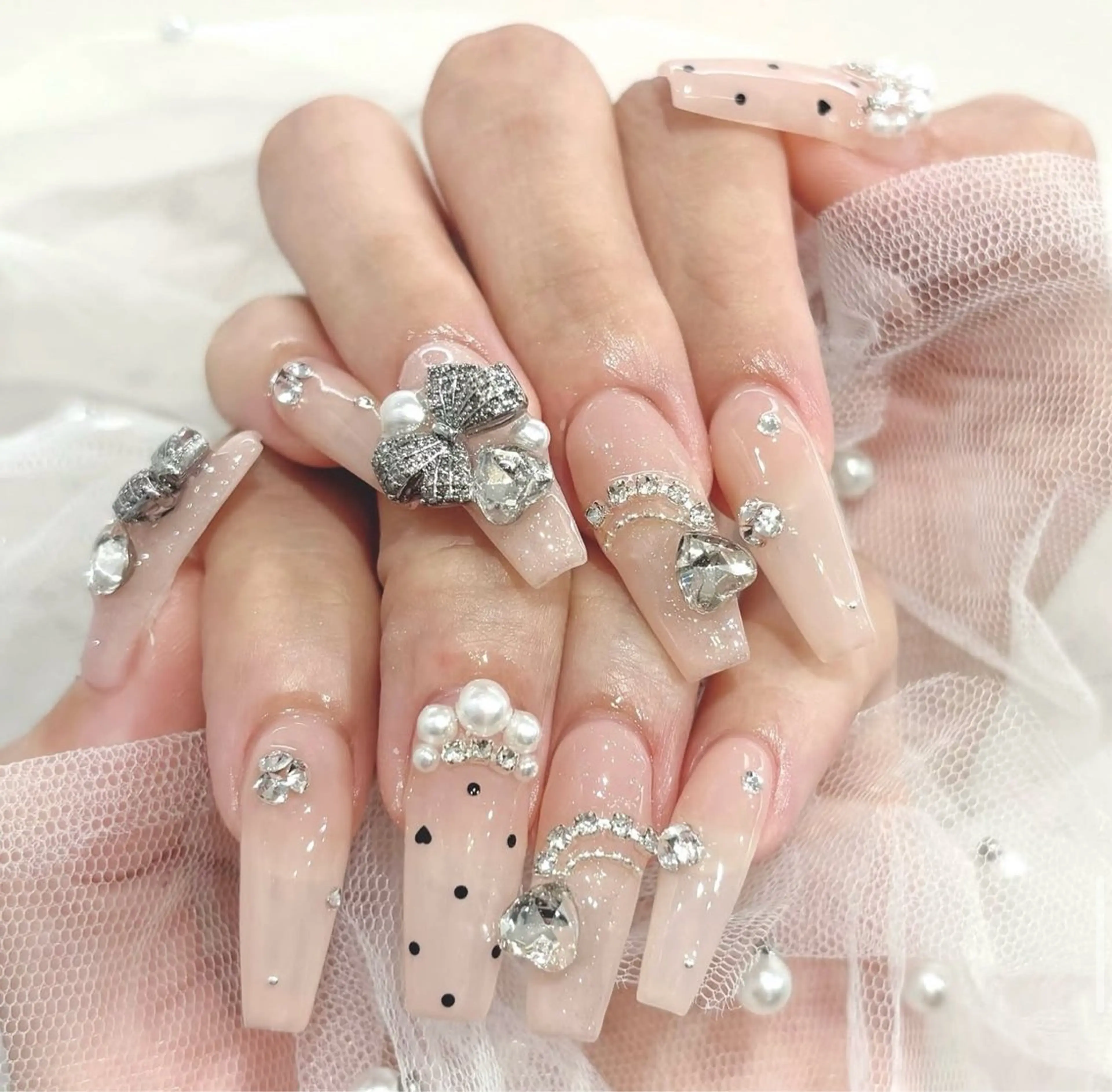 ネイル 長さ出し Mi nailsのネイルデザイン