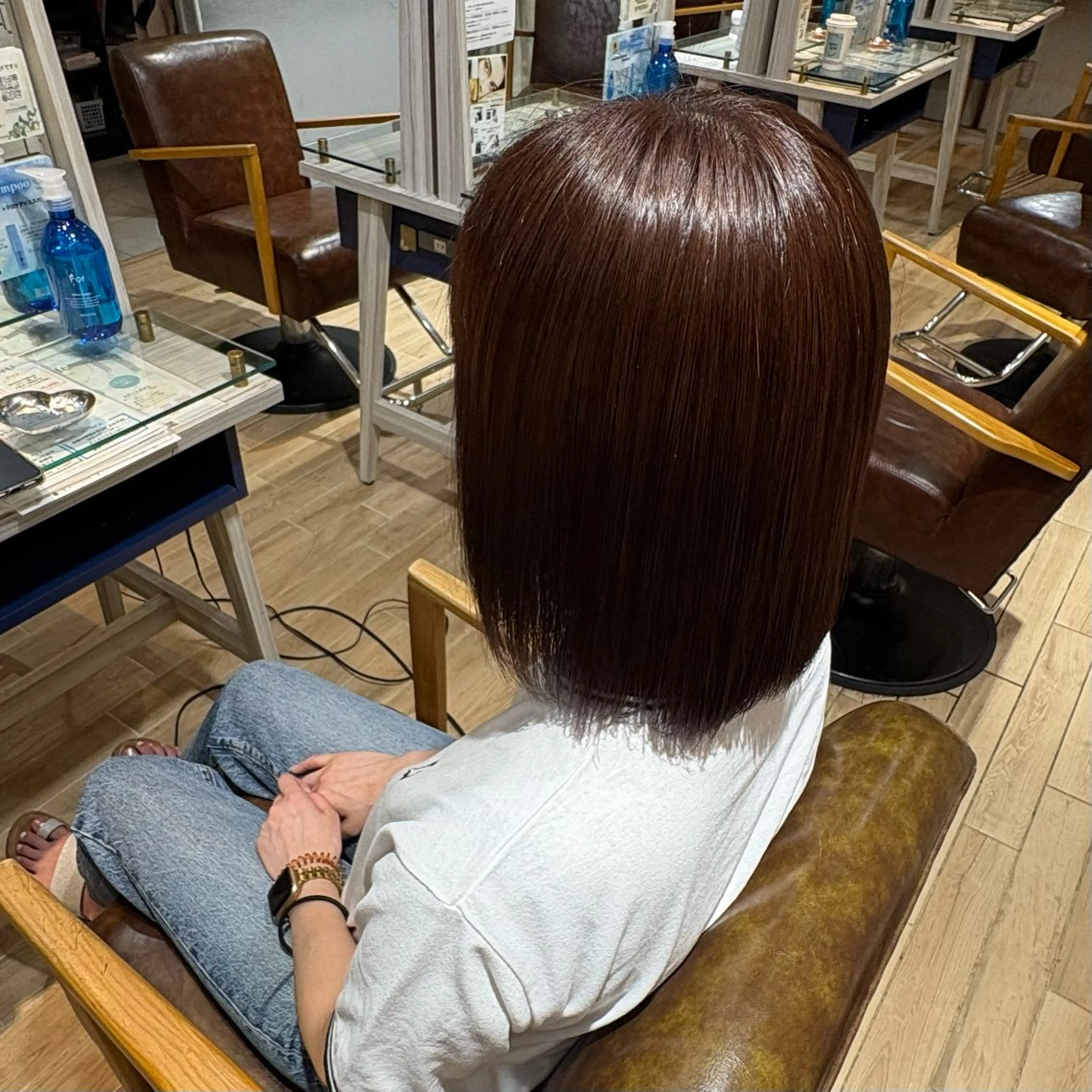 ショート カラー ピンクカラー トリートメント Reve /マキノのヘアスタイル