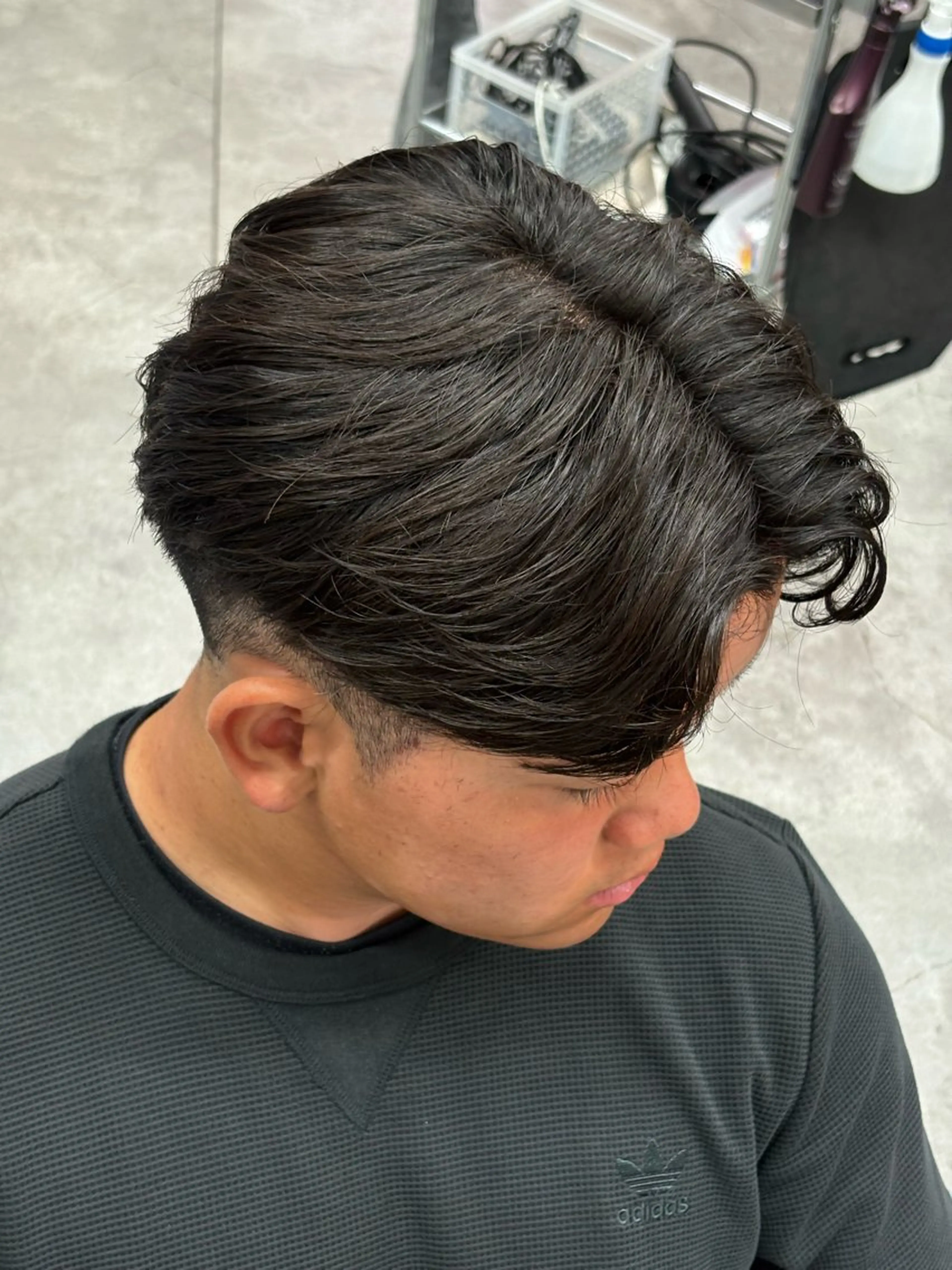 ミディアム カラー パーマ メンズ カット パーマ トリートメント ヘアセット メンズパーマ特化 🔥韓国ヘア職人🔥のヘアスタイル