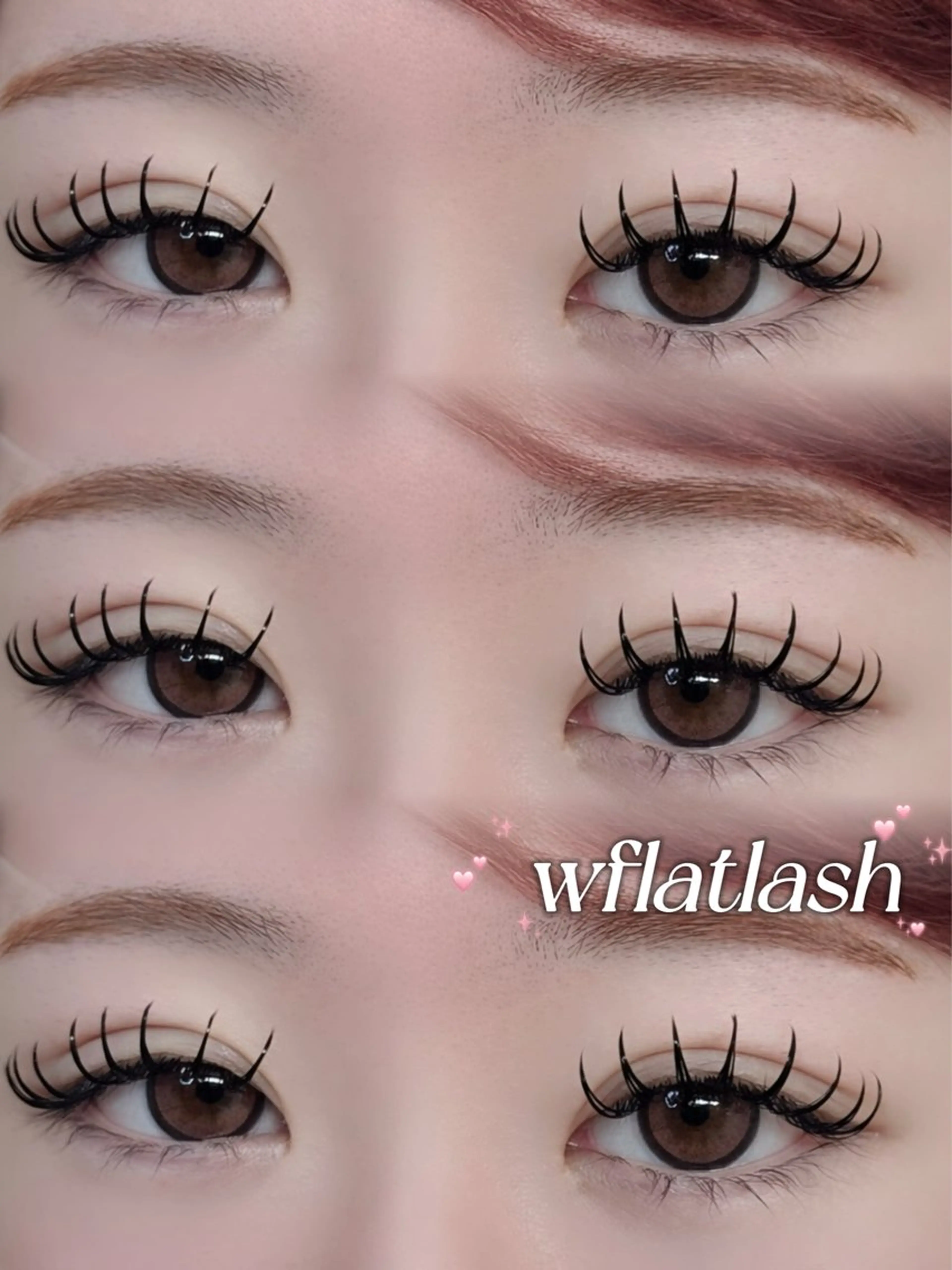 マツエク・マツパ フラットラッシュ fuka 🤍のマツエク・マツパデザイン