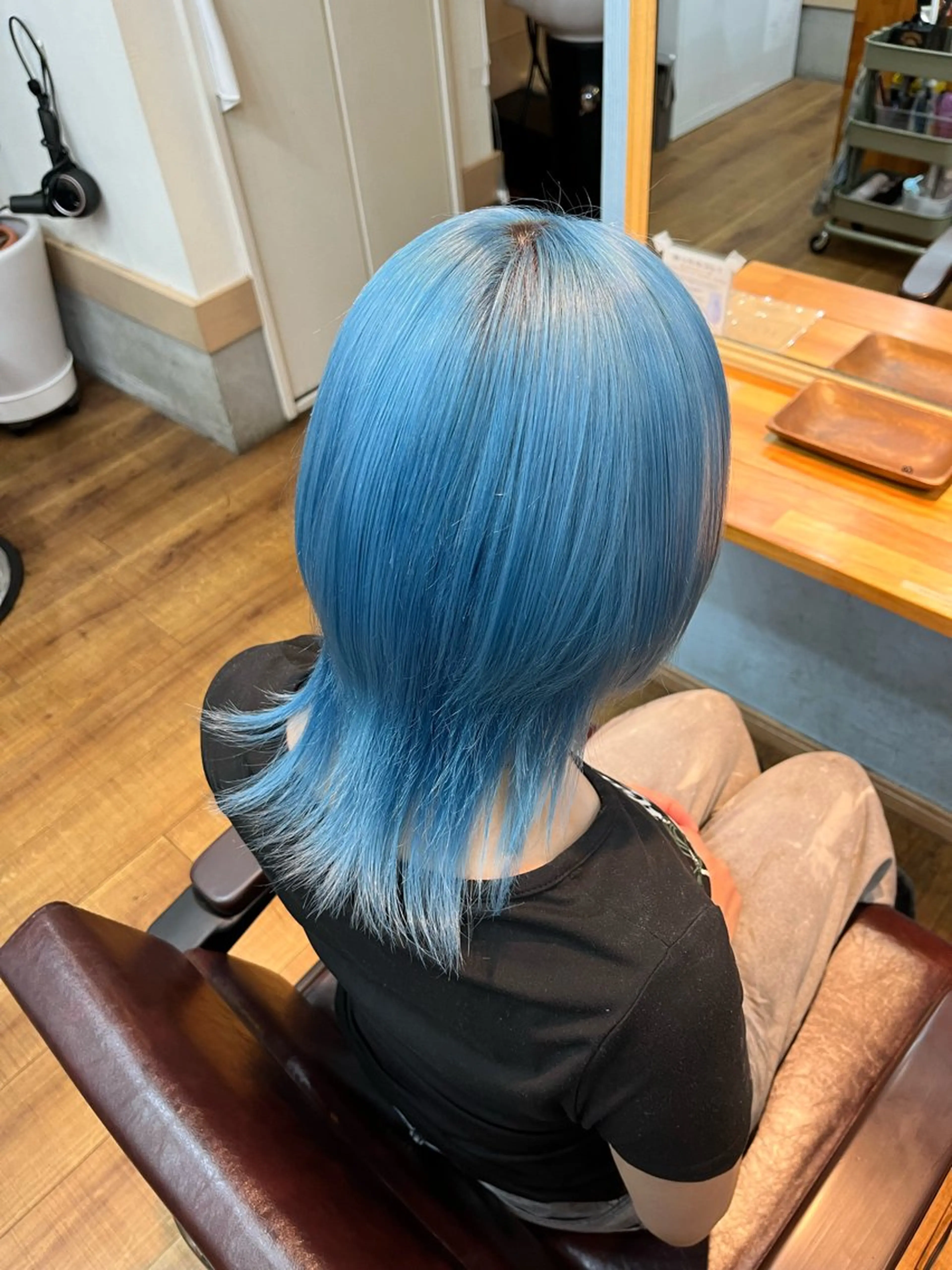 セミロング カラー ダブルカラー インナーカラー 髪質改善 ヘアカラー トリートメント 🫧ハイトーン/ ブリーチ🫧白石航汰のヘアスタイル