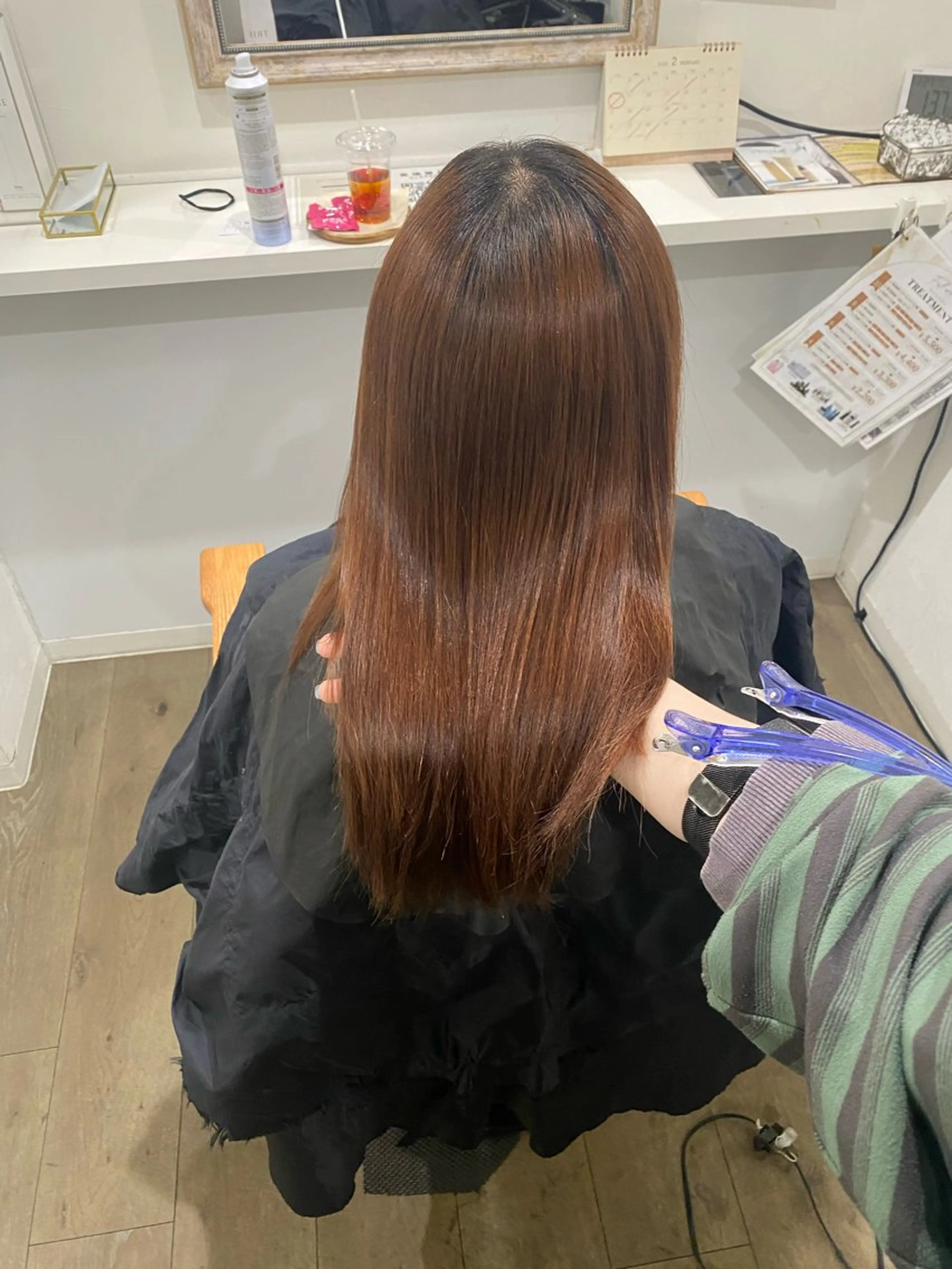 ロング カット 縮毛矯正 髪質改善サロン 梅田/ヨナミネのヘアスタイル