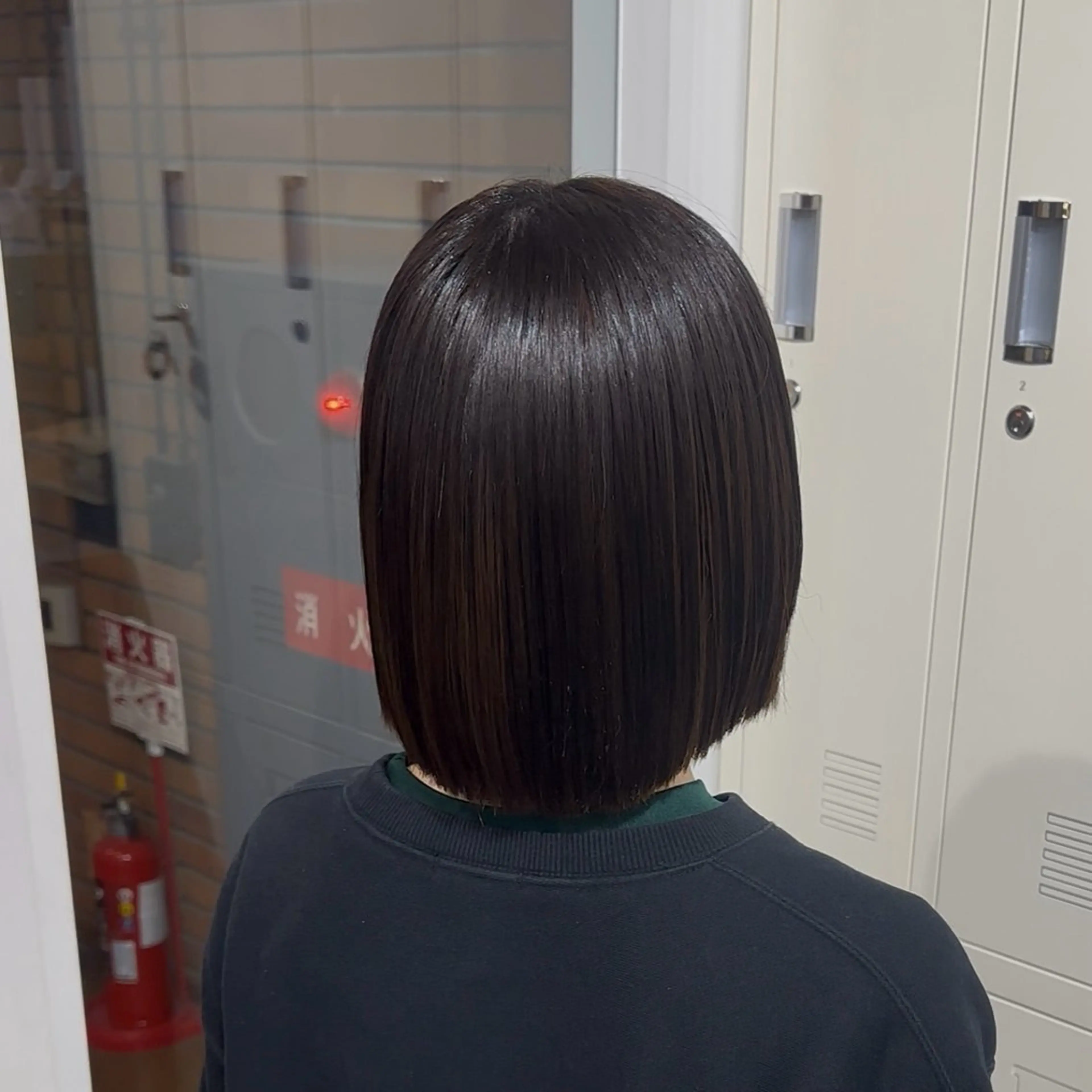 ロング アッシュ アッシュグレー アッシュグレージュ ボブ くびれヘア 縮毛矯正 リキ/髪質改善 /縮毛矯正🫧のヘアスタイル