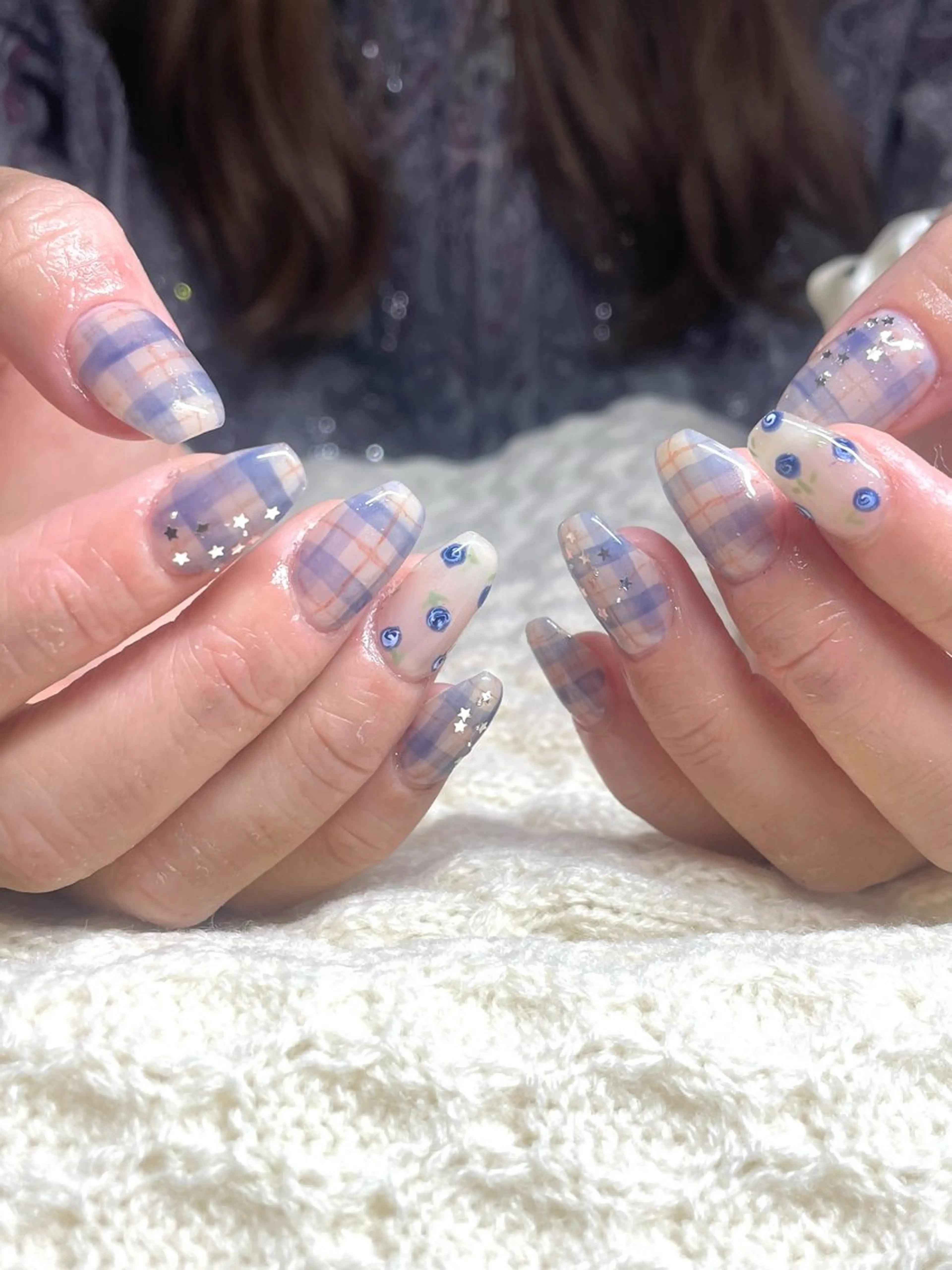 ミディアム ハンドネイル LB.nail天王寺店所属・LBnail.sae /おえかきネイルのネイルデザイン