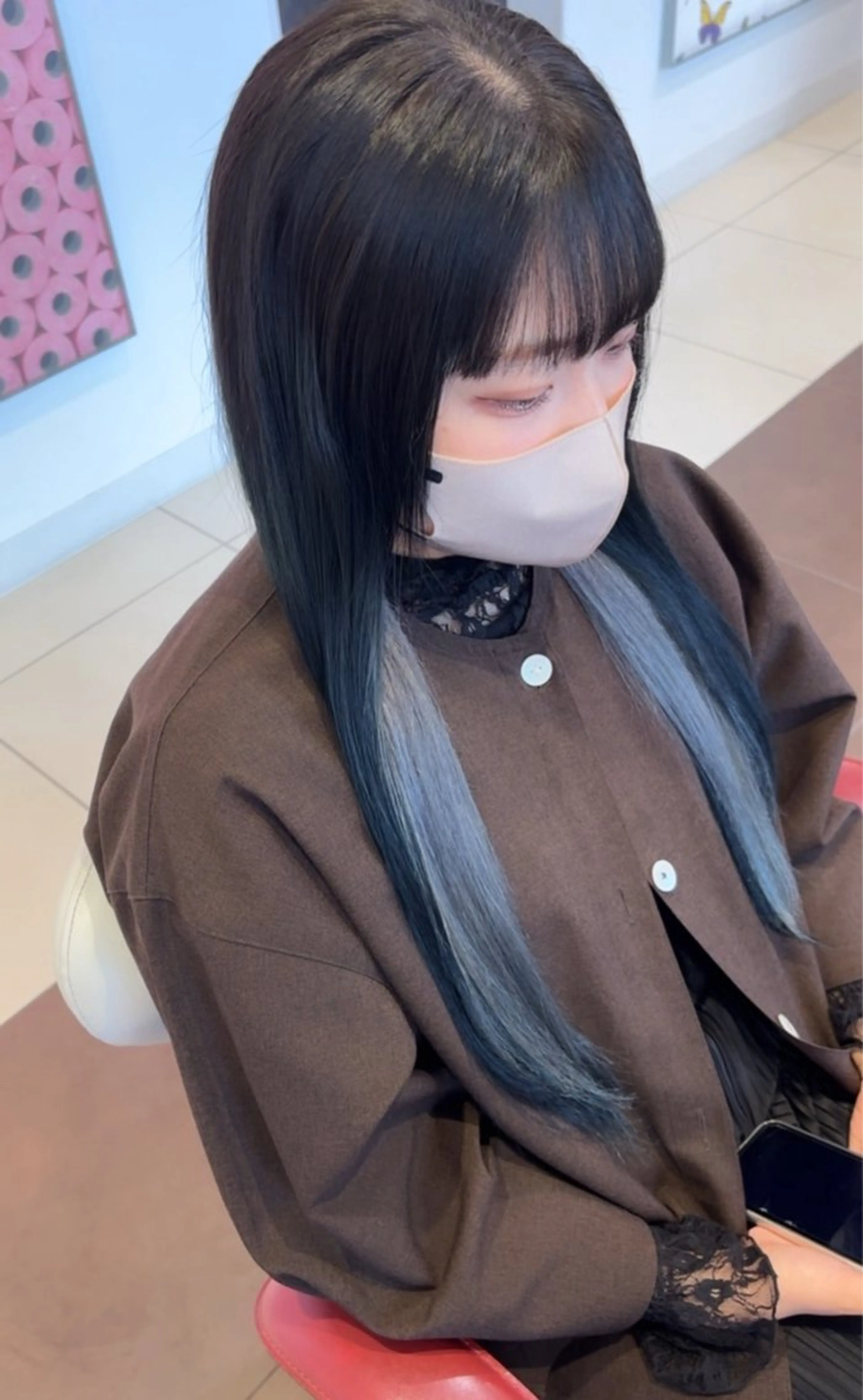 ロング 渡部 優衣のヘアスタイル