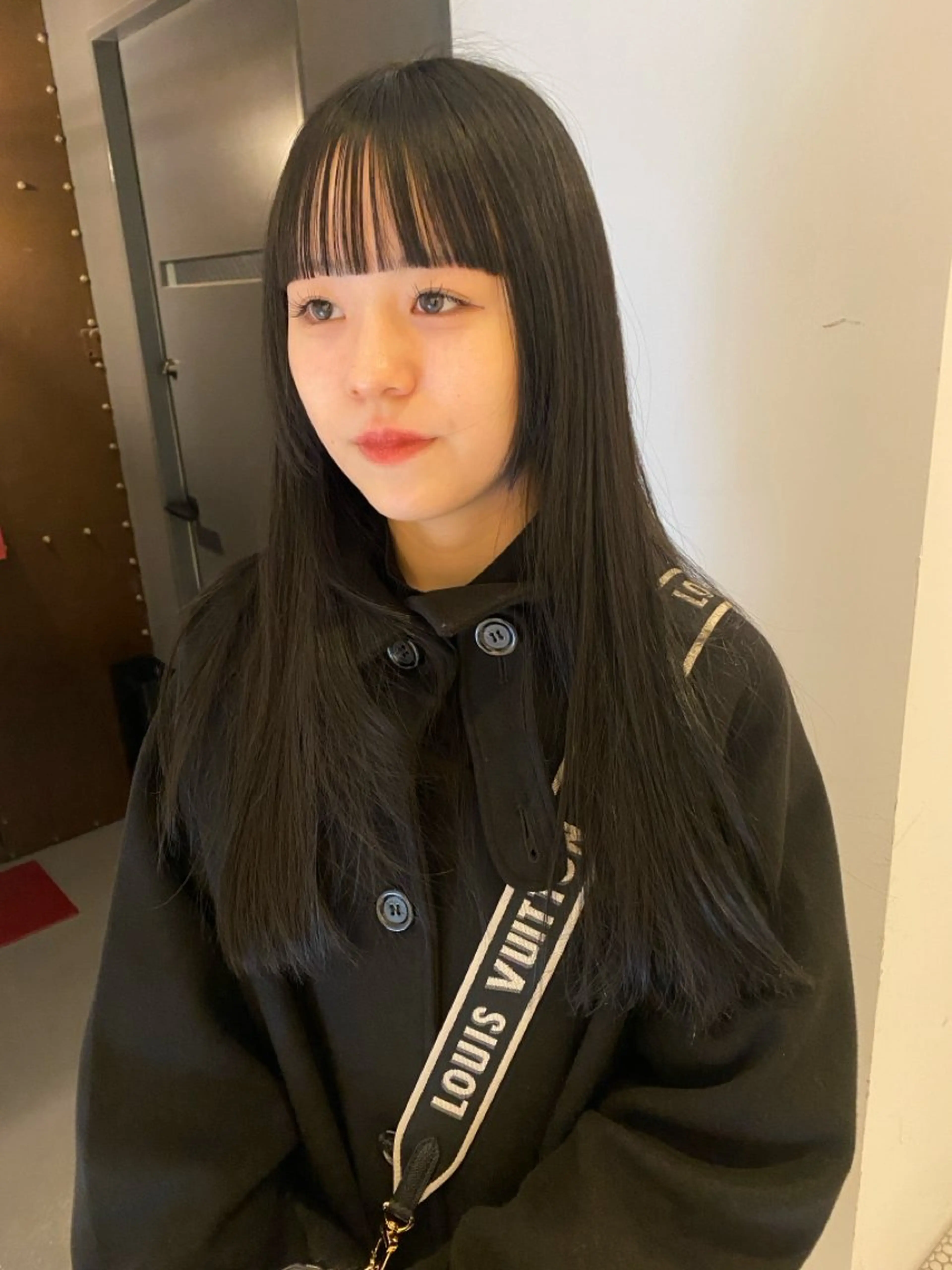 ロング 縮毛矯正 みやけ ひなのヘアスタイル