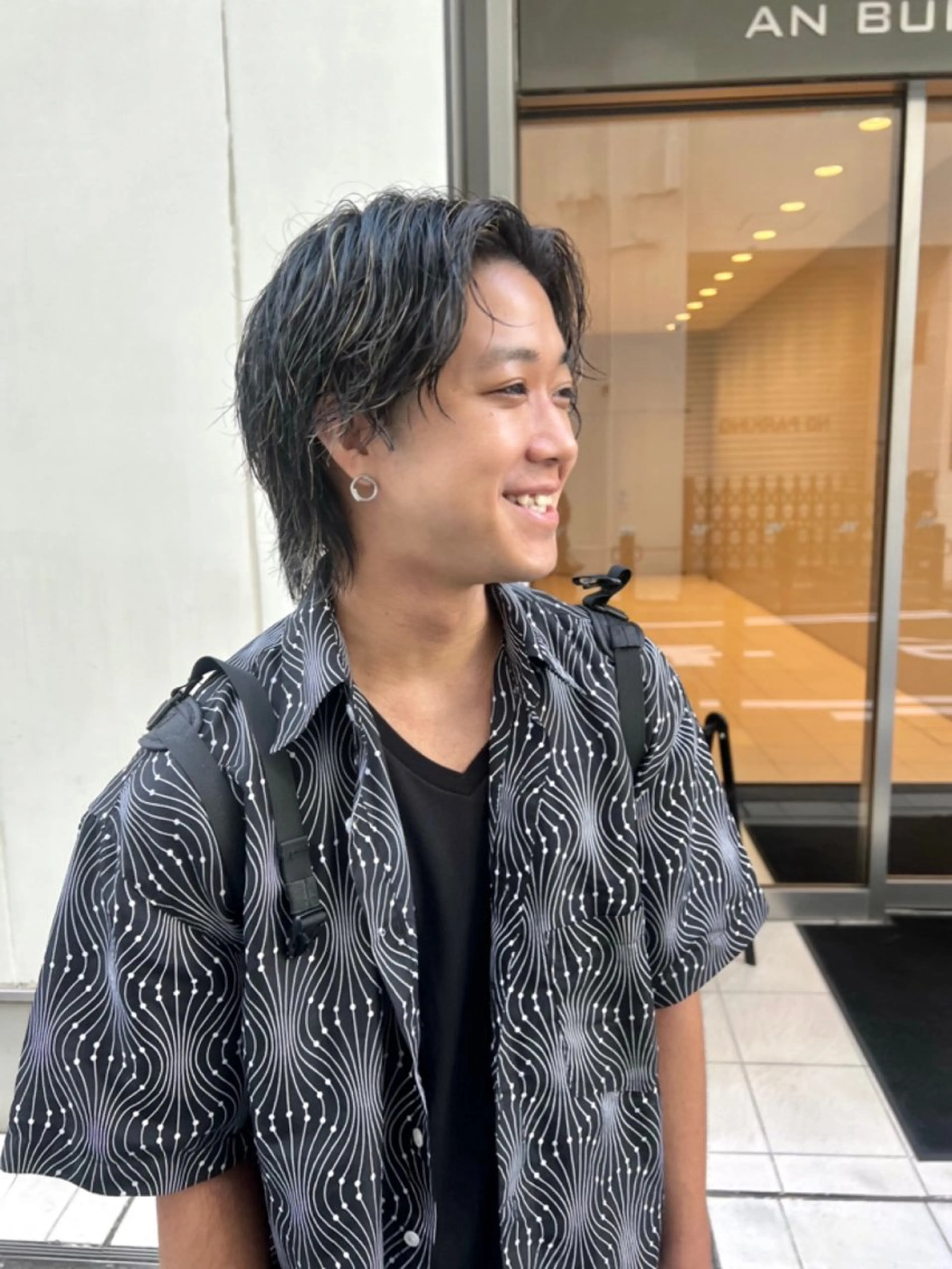 カラー パーマ メンズ カット パーマ 宮永 智香のヘアスタイル