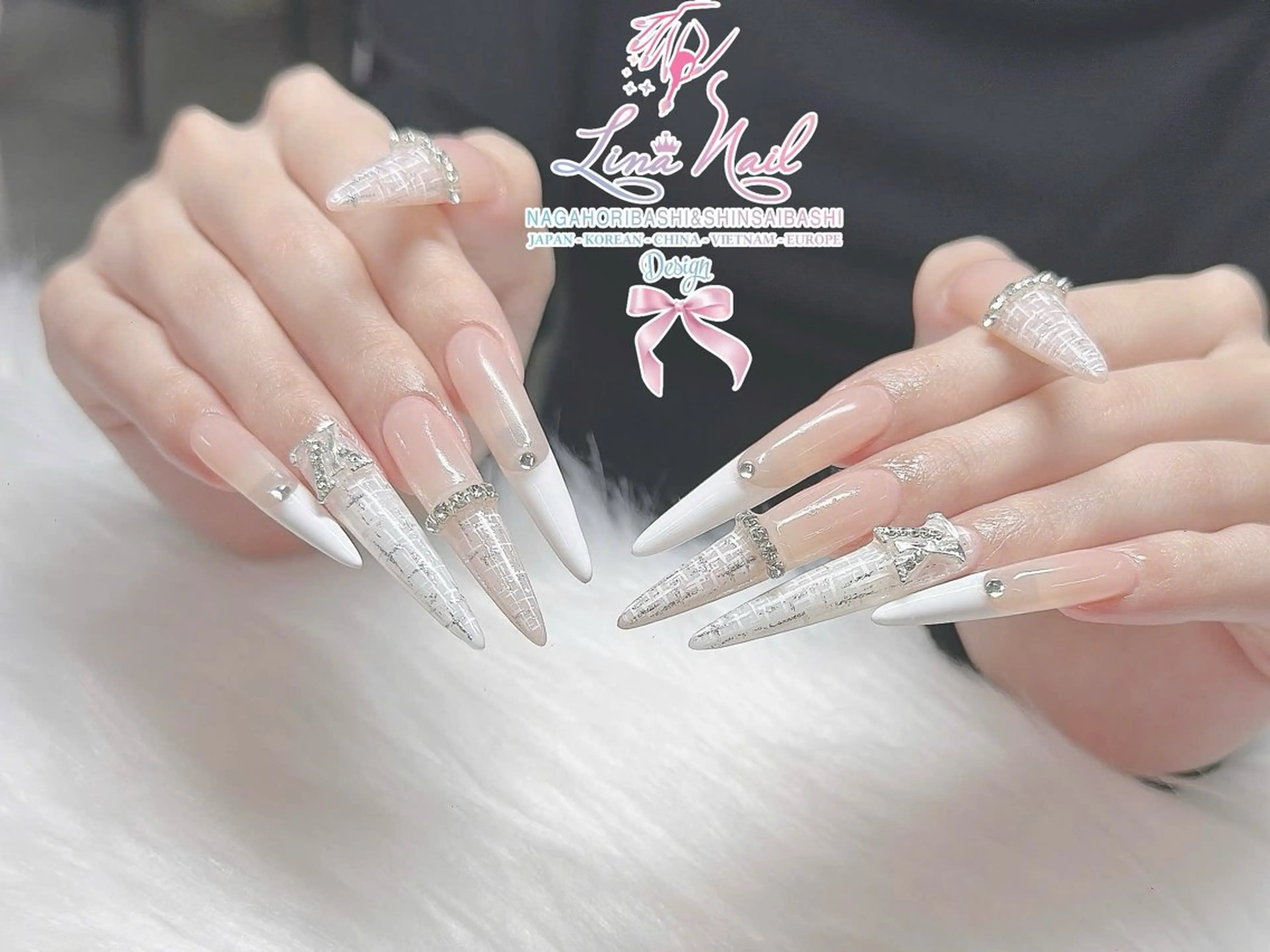 ロング 韓国風ヘア ロング クリスマス Linanail Nambaのマツエク・マツパデザイン