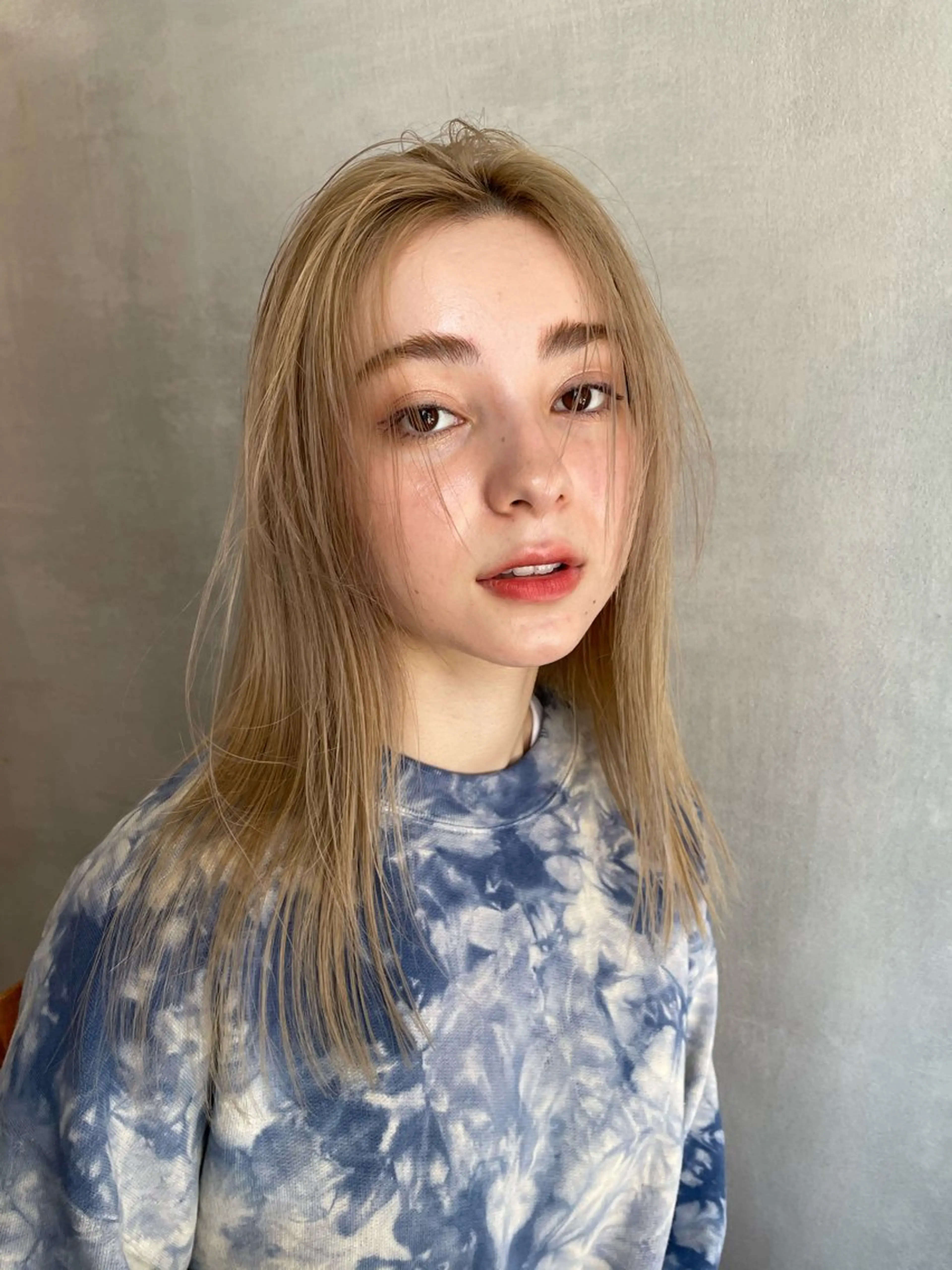 ミディアム 難波 晃助のヘアスタイル