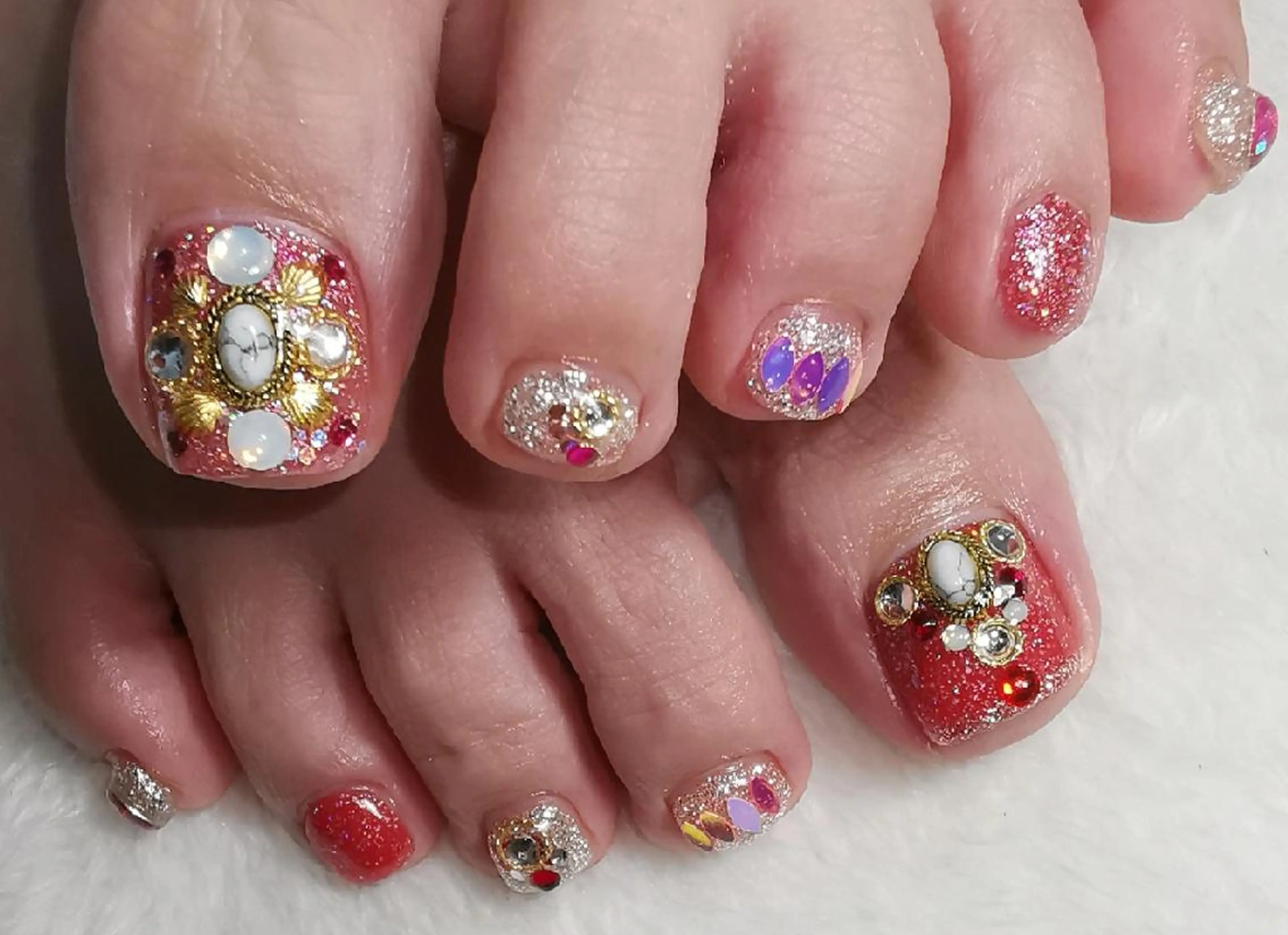 ネイル 持ち込み フットネイル reve あやののネイルデザイン