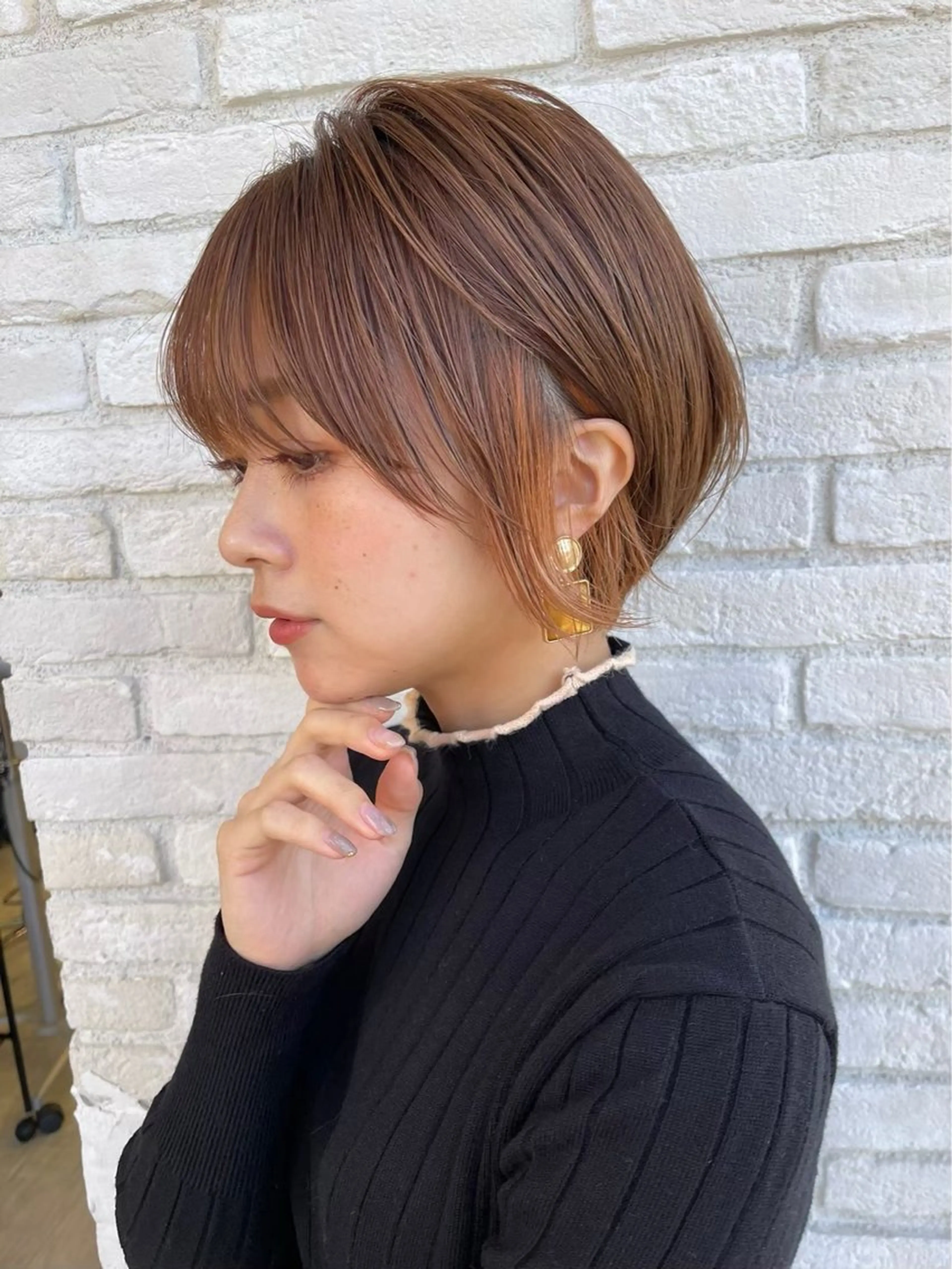 ショート さくら/似合わせレ イヤー/艶カラー🖤のヘアスタイル