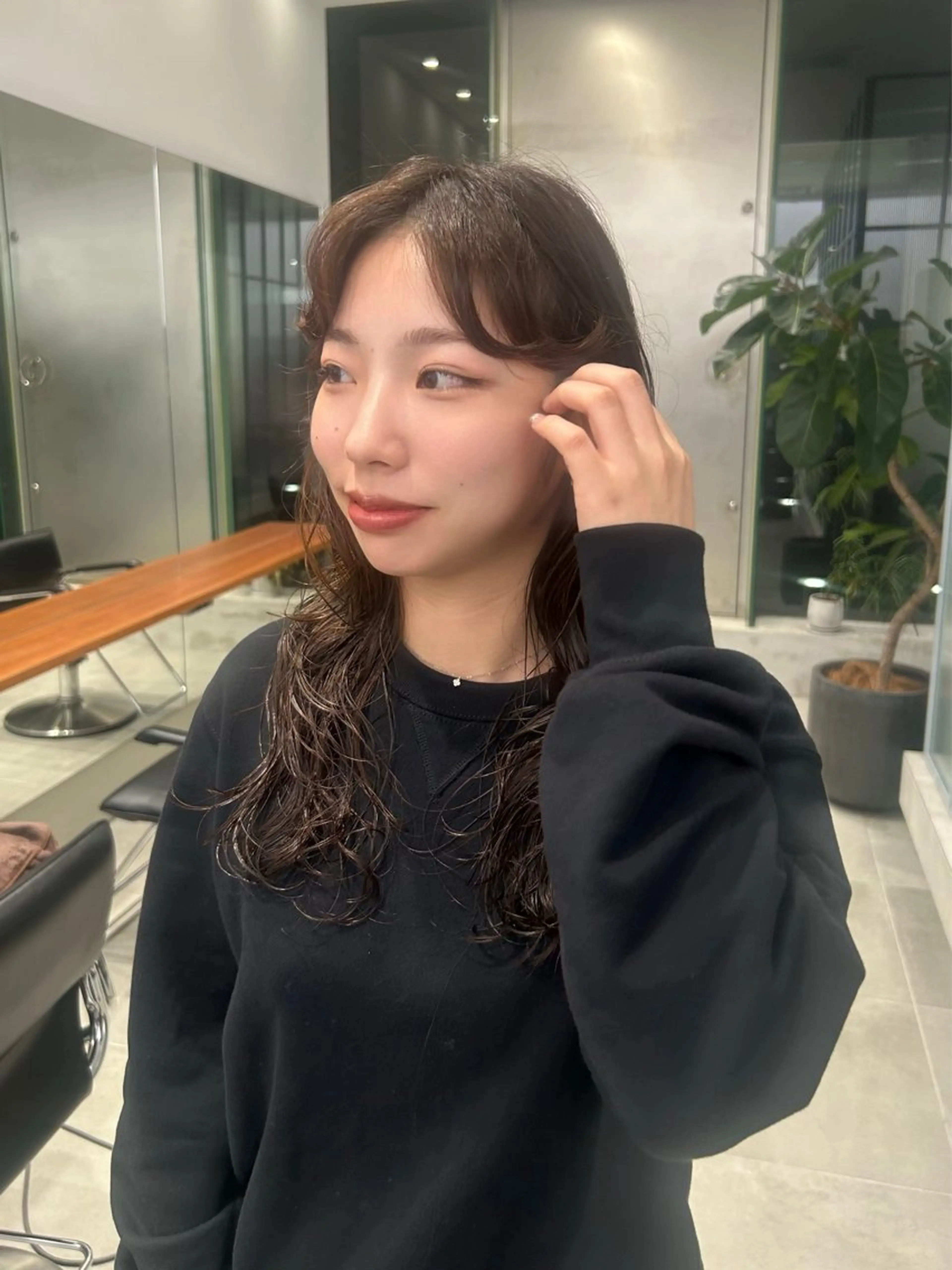 ロング パーマ 透明感ハイトーン/ レイヤー/セイナのマツエク・マツパデザイン