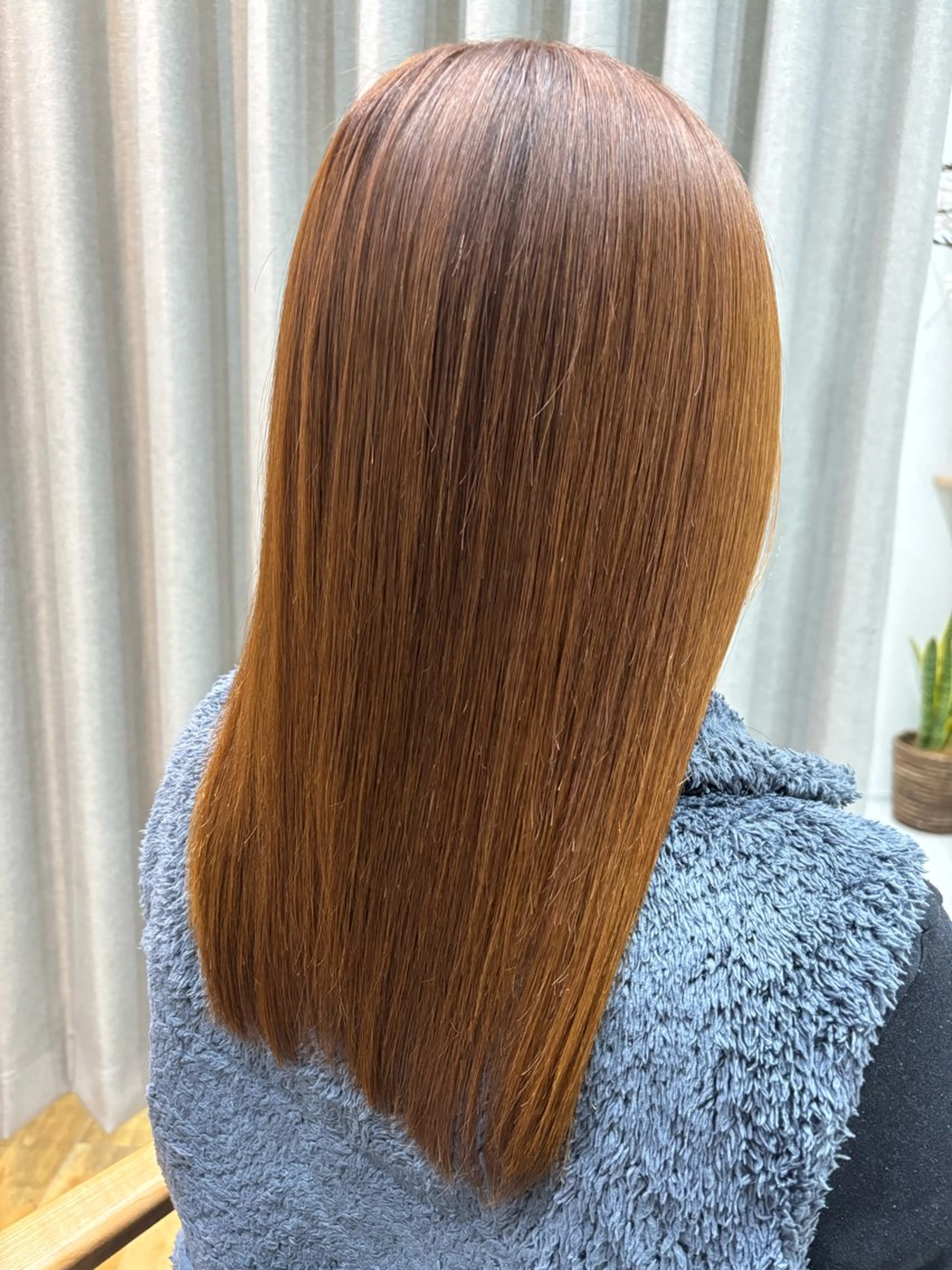 セミロング パーマ ストレートパーマ 🤍美髪縮毛/髪質 改善/池上夏凜🤍のヘアスタイル