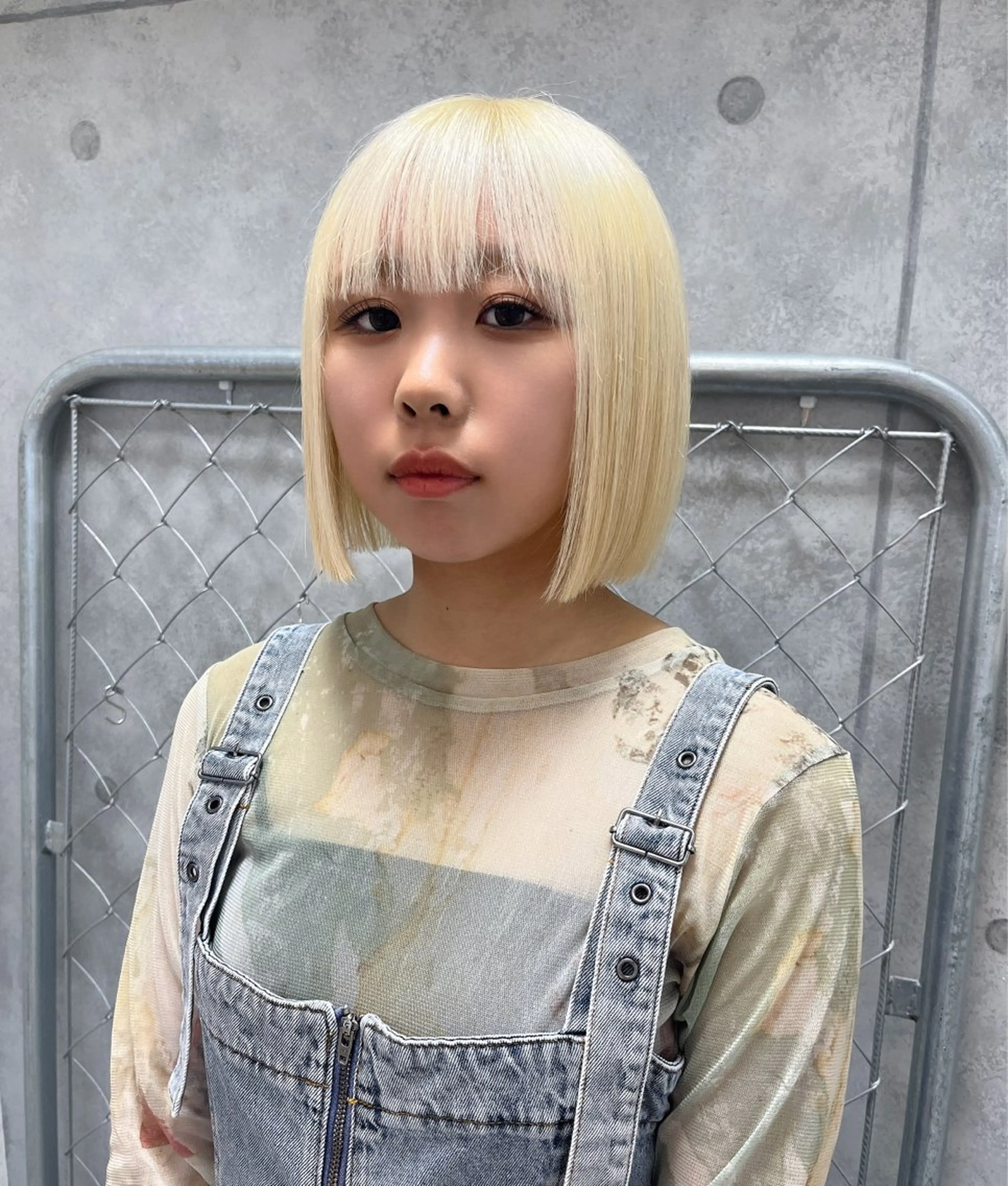 カラー ヘアカラー kanta 梅田 韓国ハイトーンのヘアスタイル