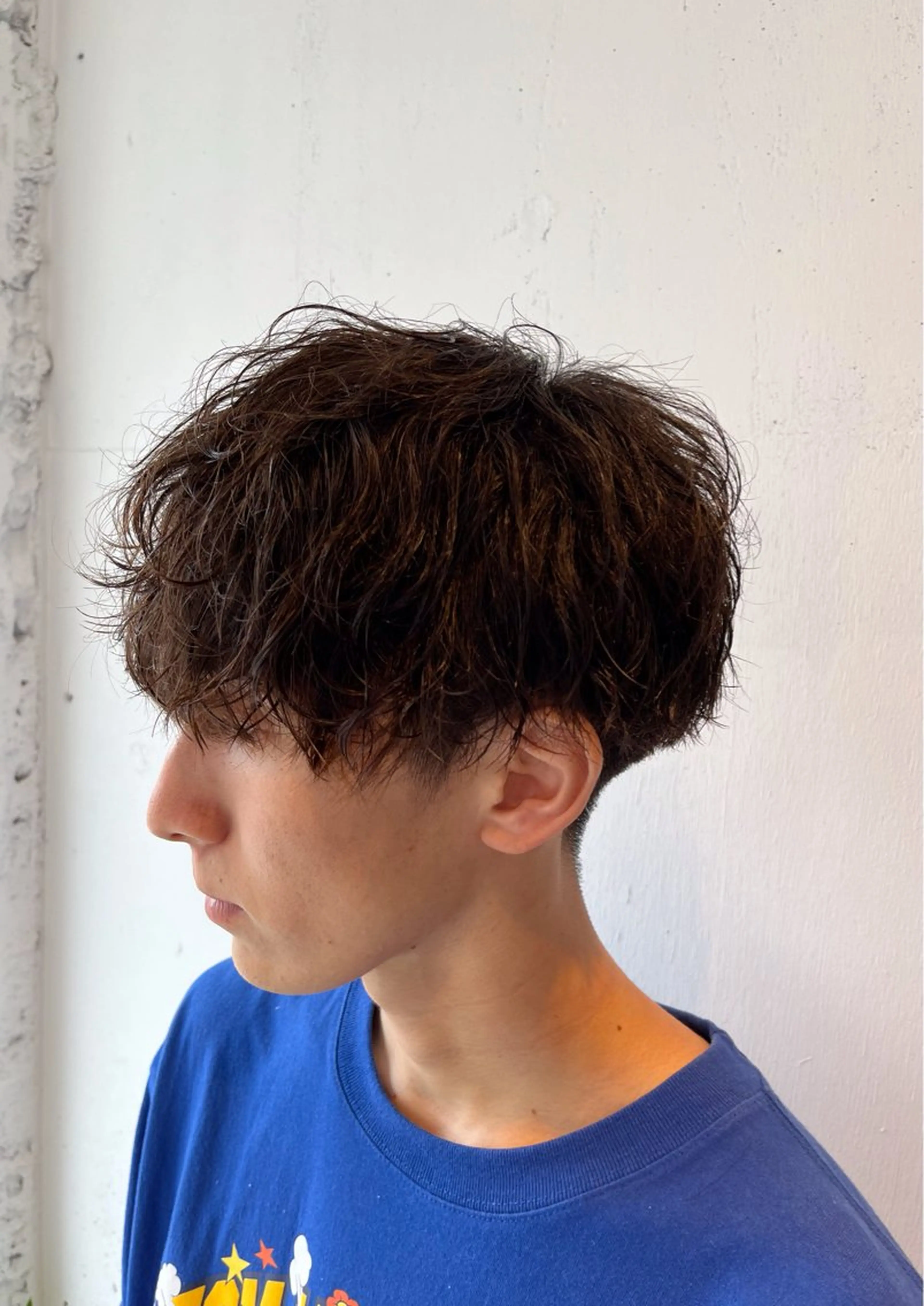 パーマ メンズ カット パーマ ⚡️メンズ/波巻き/ 片岡篤宣/水戸⚡️のヘアスタイル