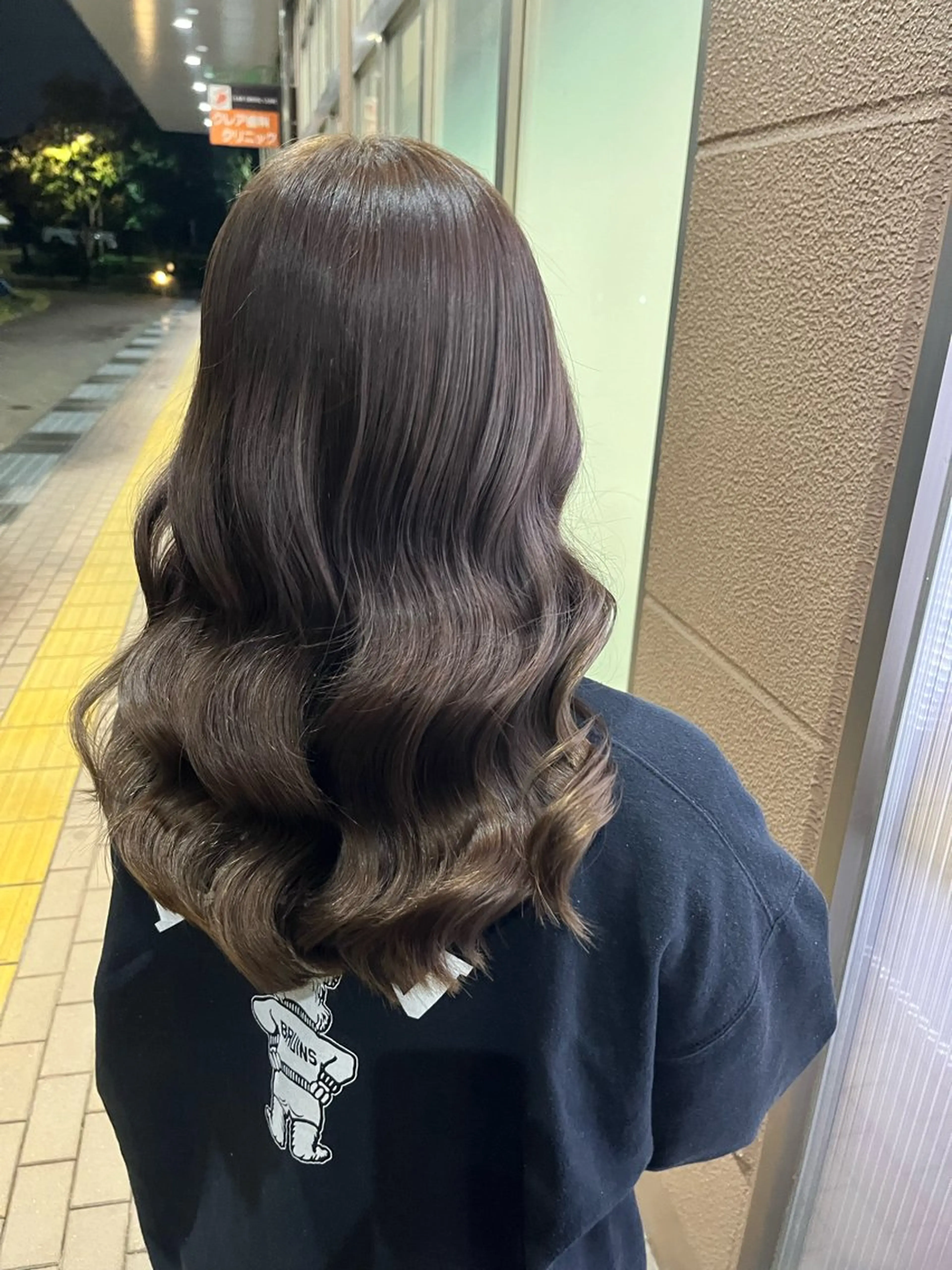 セミロング カラー ベージュカラー 加藤 奈菜のヘアスタイル