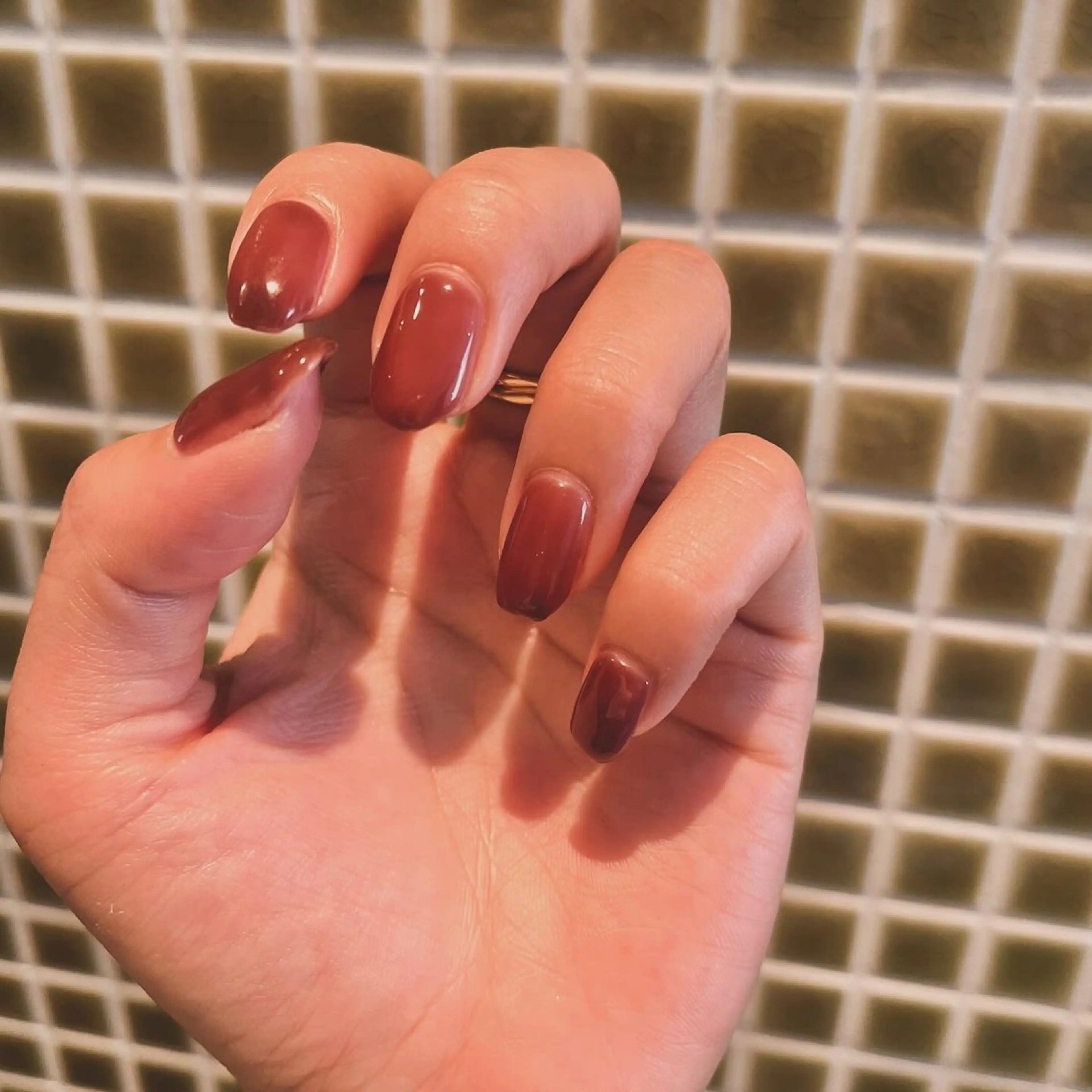 ワンカラーネイル💅🌈の写真