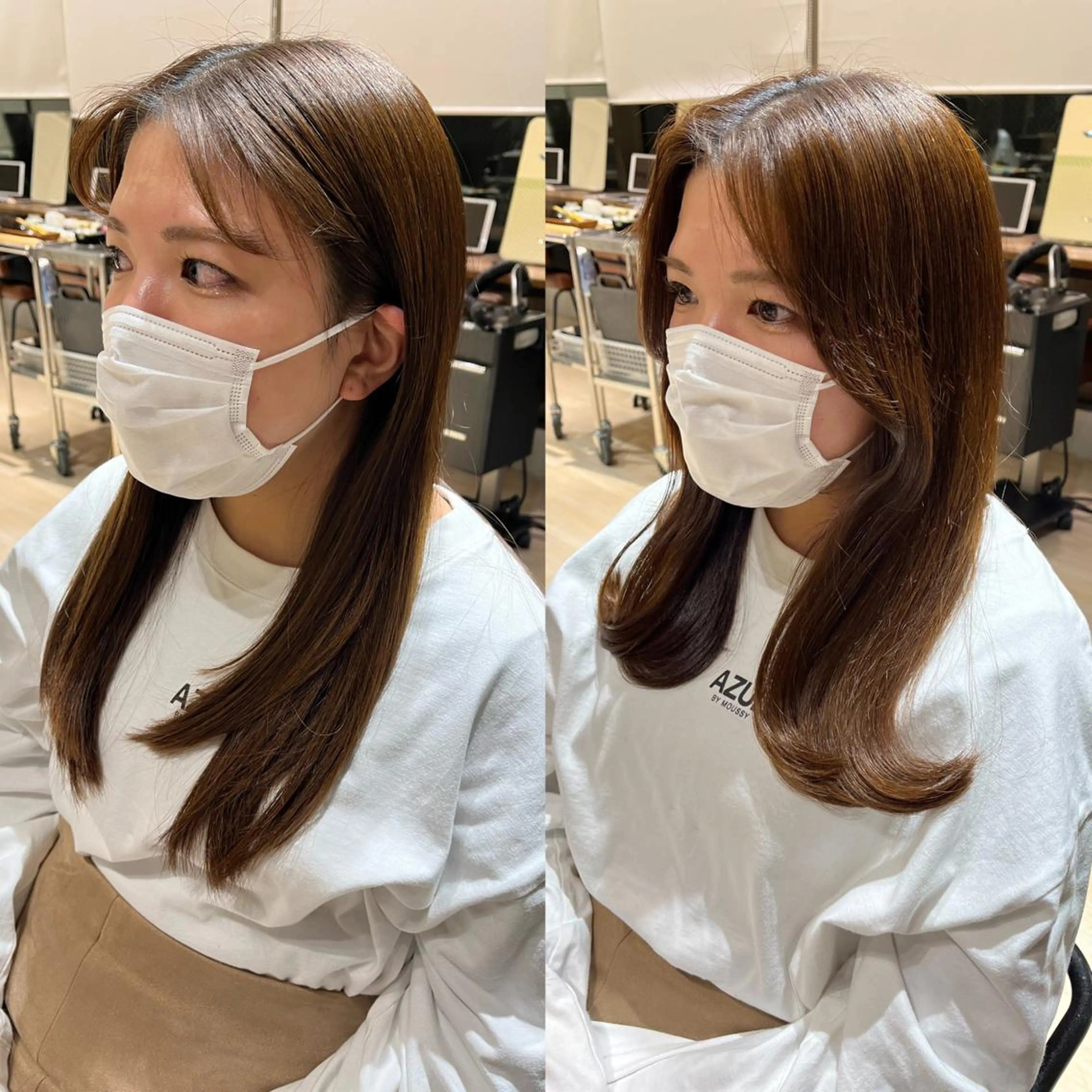 ロング 韓国風ヘア 早朝セット☀️ レイヤー/Momoのヘアスタイル