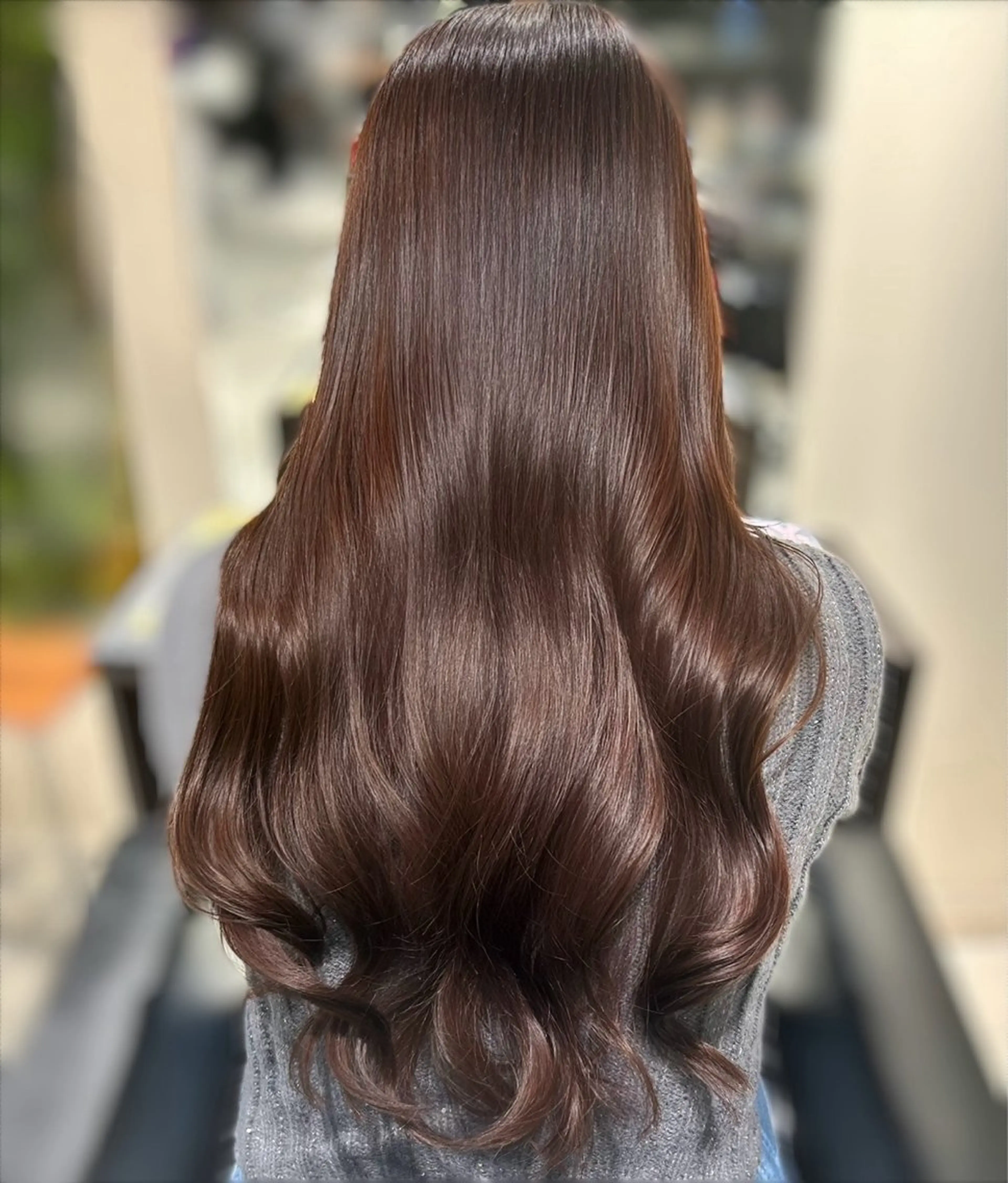 ロング ヘアカラー つや髪ᰔᩚ暖色 カラーYui🩰のヘアスタイル