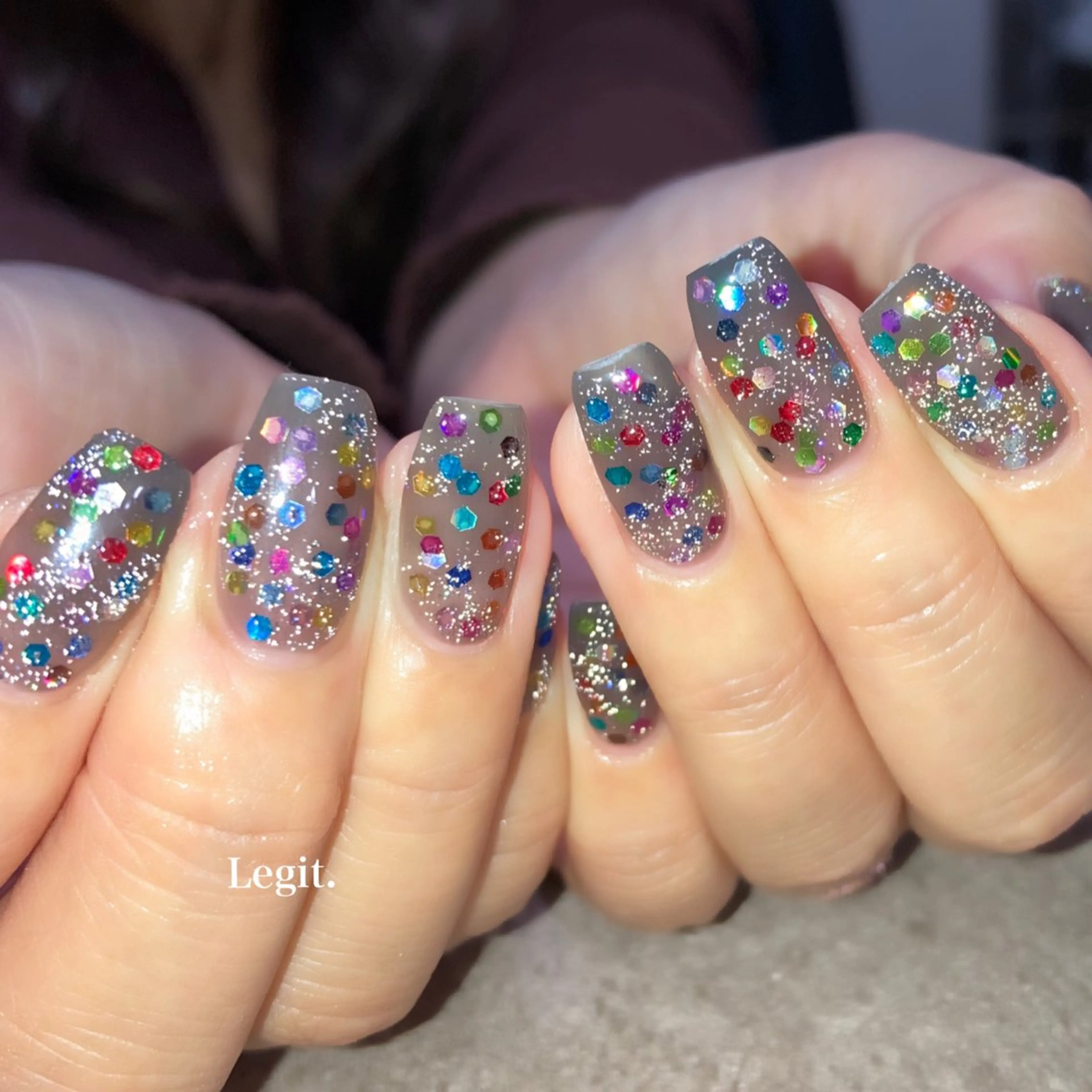 ネイル フラッシュネイル ラメ(グリッター) Legit nail salonのネイルデザイン