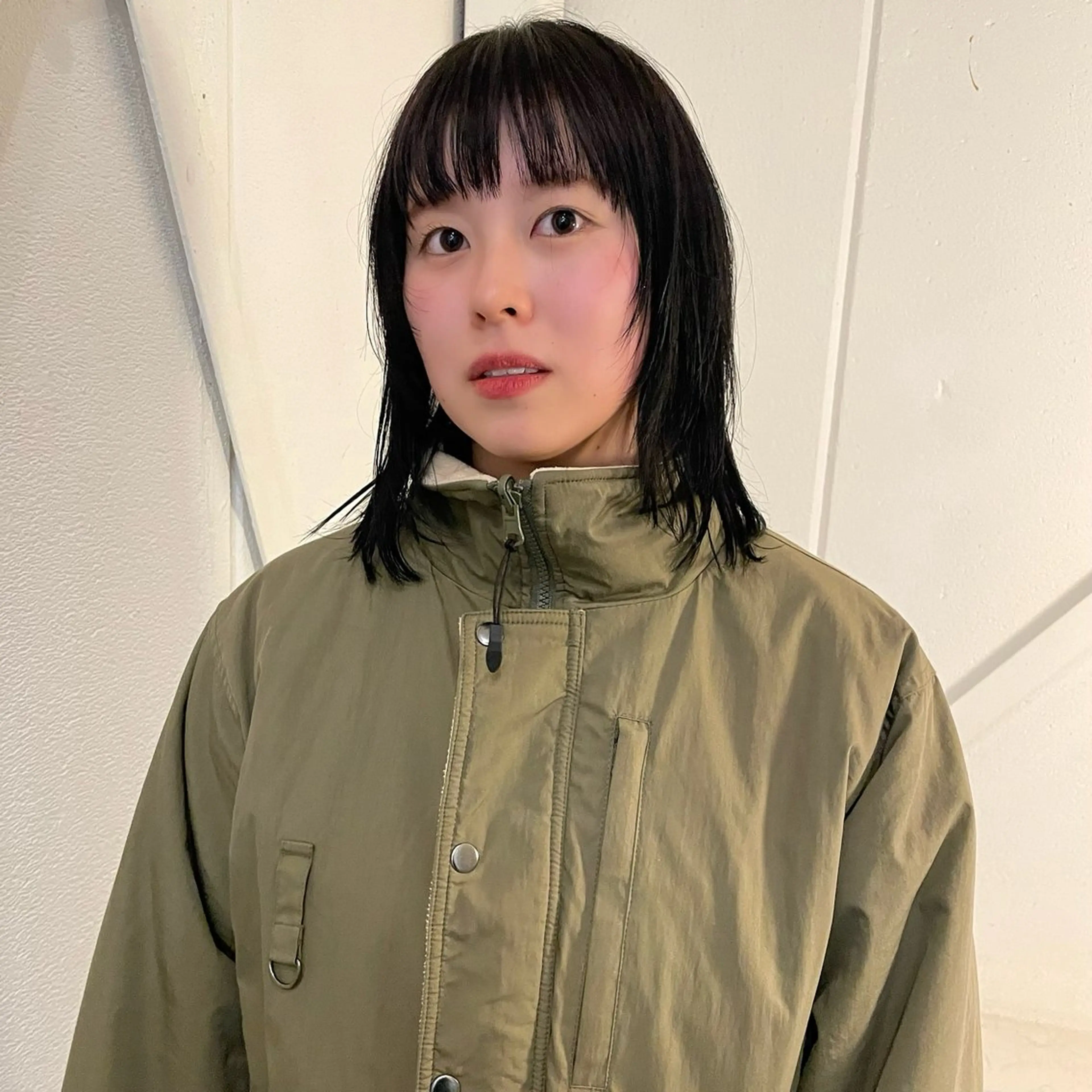 ミディアム カラー カット ヘアカラー 縮毛矯正 トリートメント 野村矩樂/パーマ /縮毛矯正のヘアスタイル