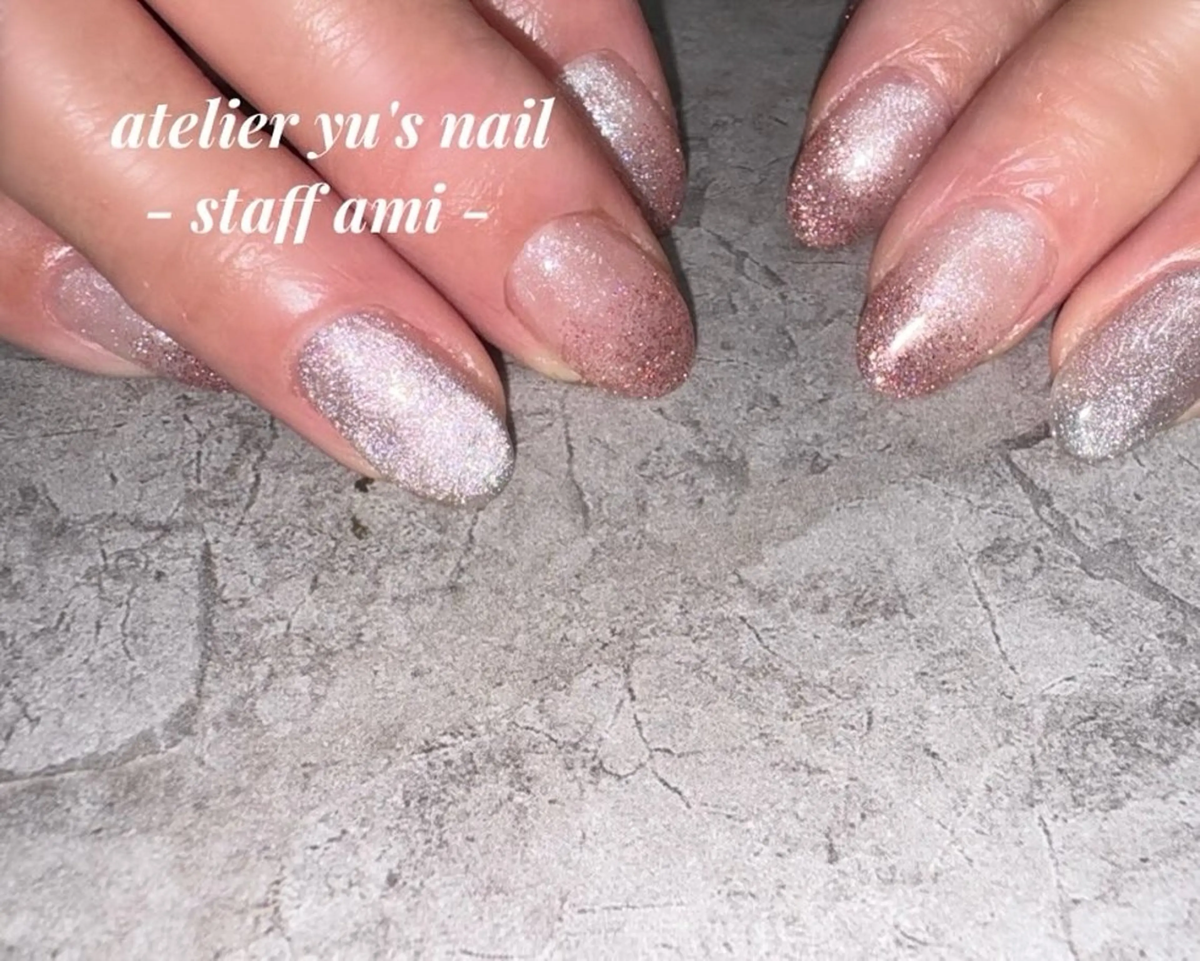 ネイル フラッシュネイル マグネットネイル ハンドネイル ハンドケア atelier yu's nailのネイルデザイン