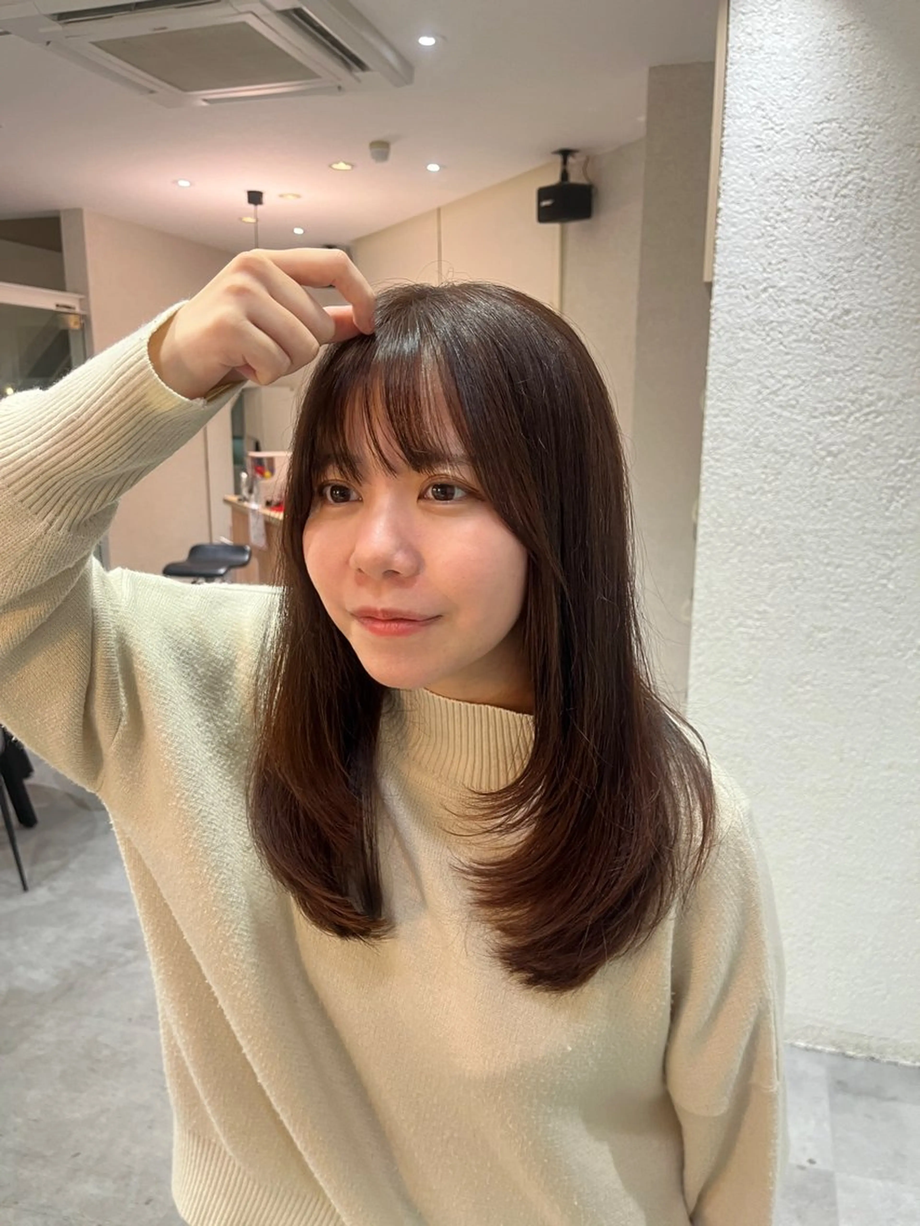 ロング カラー 本田 茜のヘアスタイル
